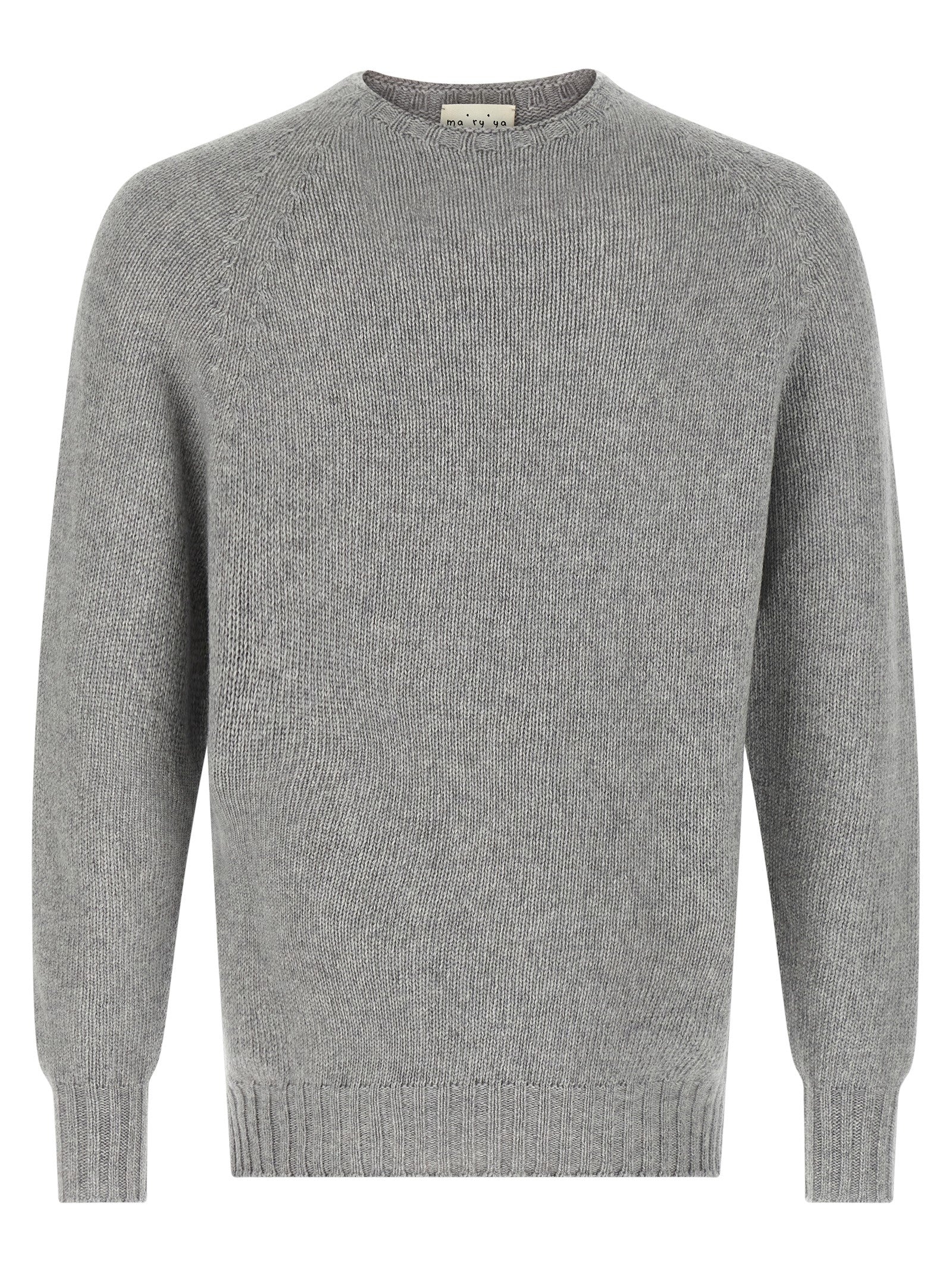 MA'RY'YA Gray Virgin Wool Cardigan