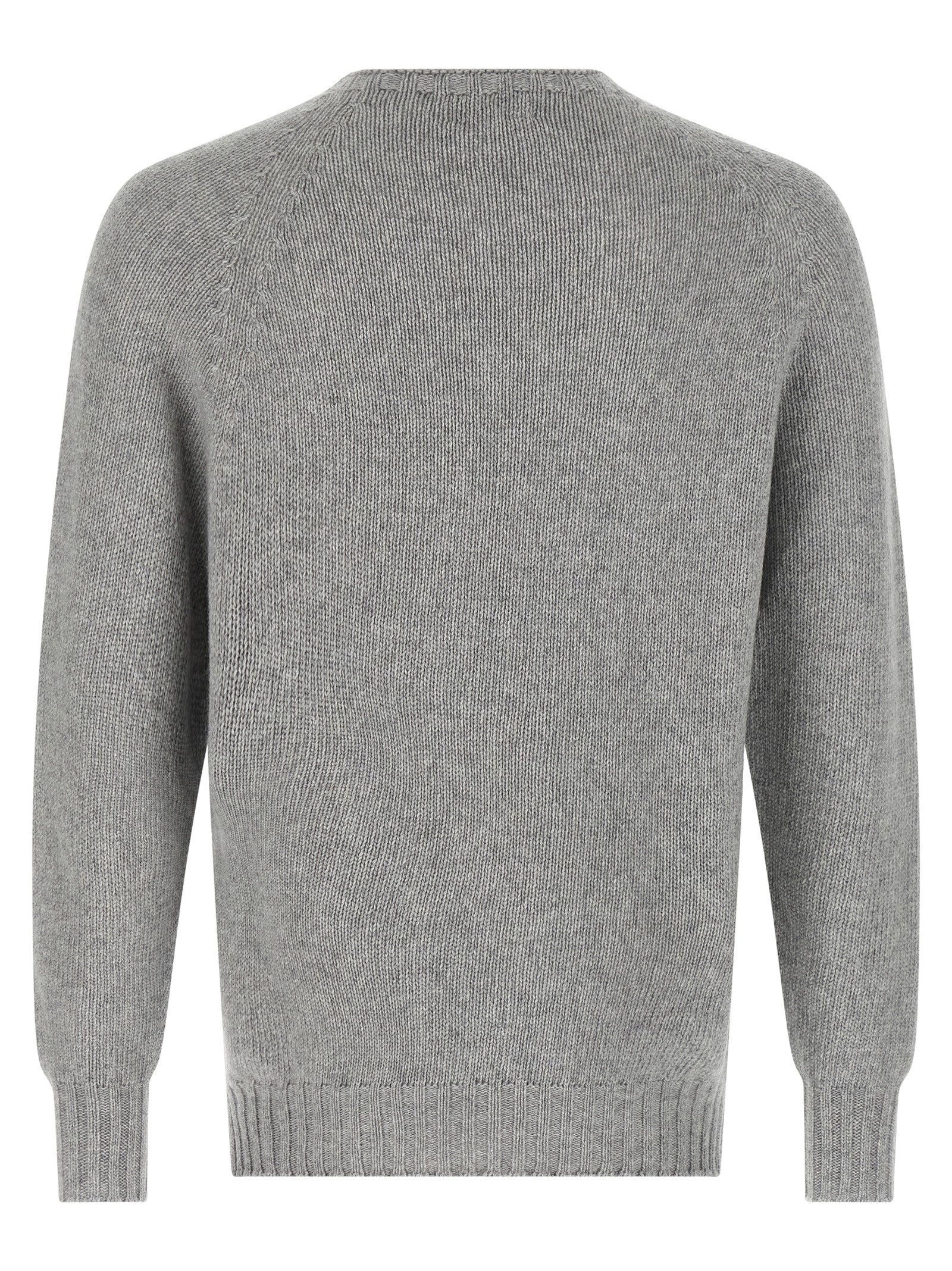 MA'RY'YA Gray Virgin Wool Cardigan