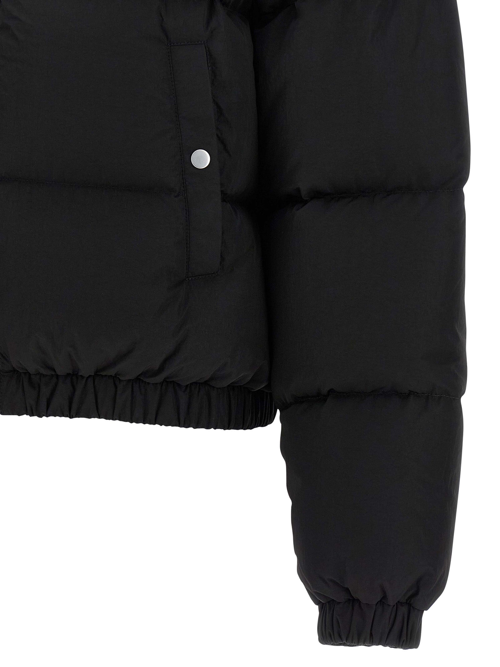 IENKI IENKI Black Nylon Full-Length Jacket