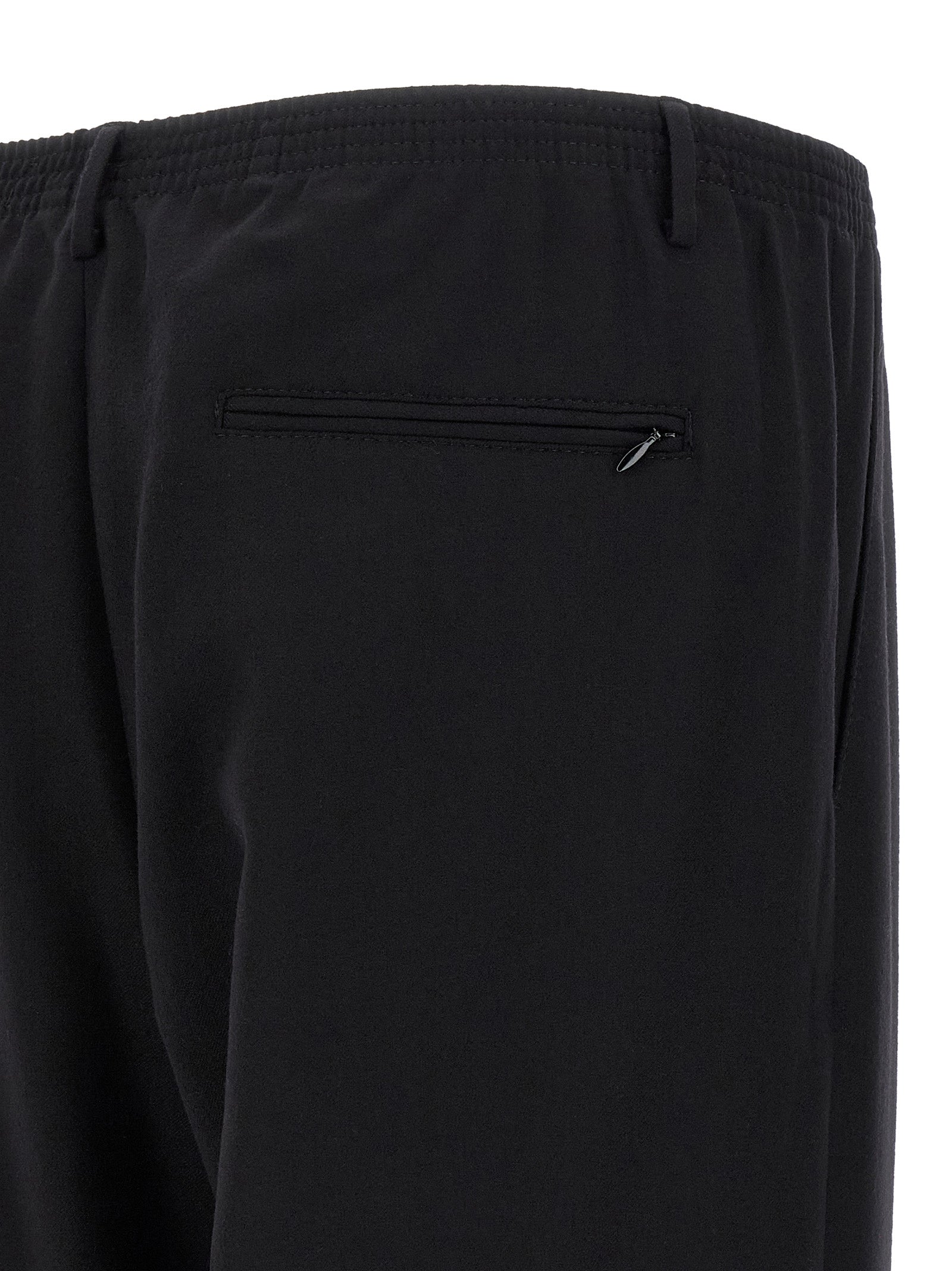 CELLAR DOOR Black Wool Casual Pants