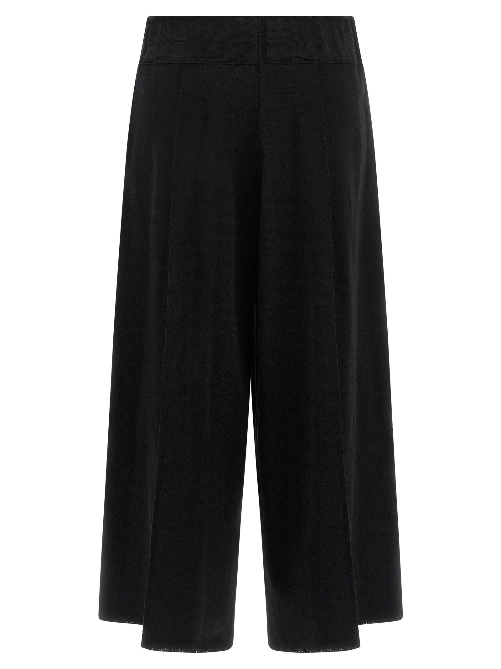 Issey Miyake Black Cotton Casual Pants