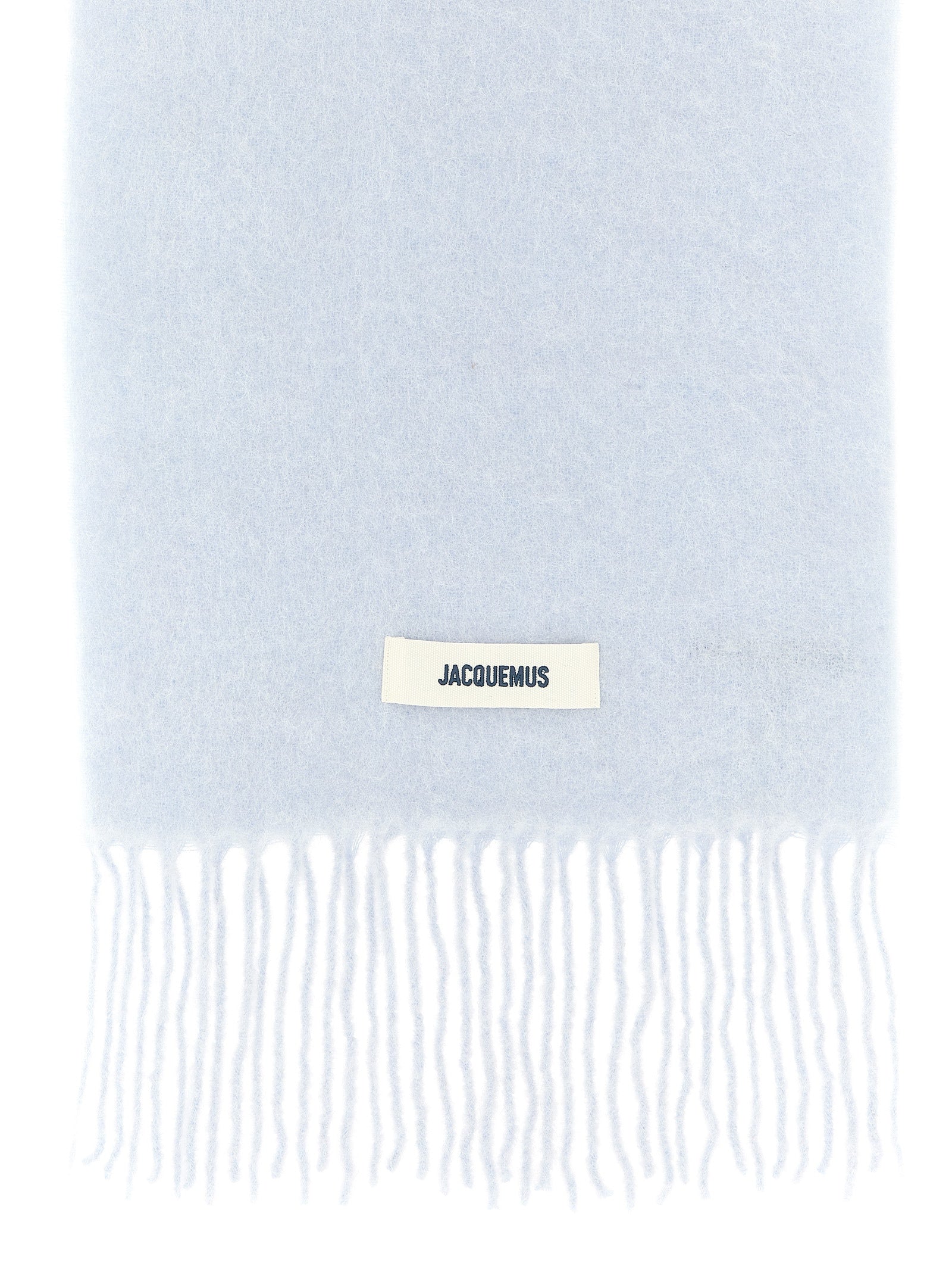 Jacquemus Blue Alpaca Leather Scarf