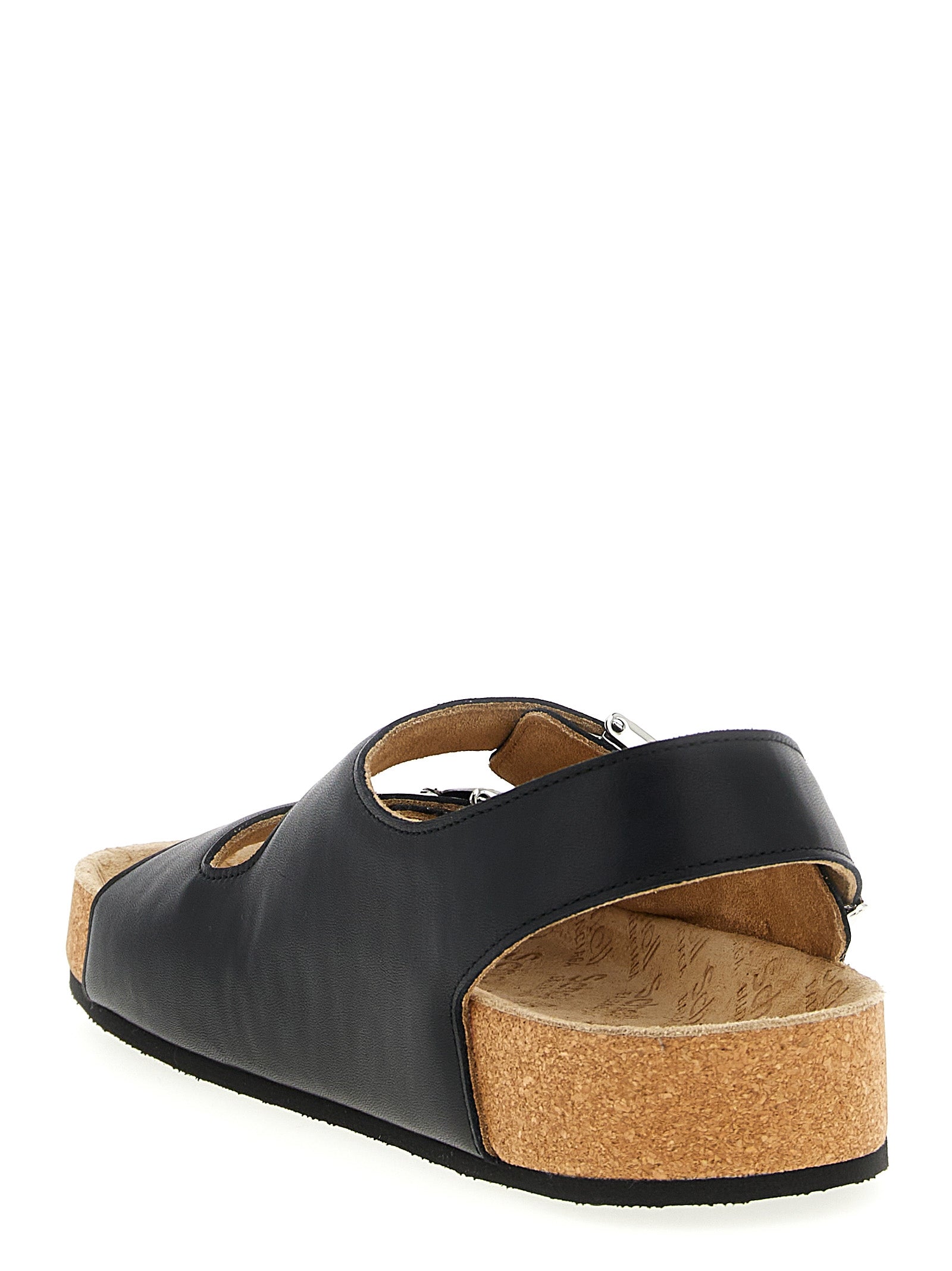 Balenciaga Black Calfskin Backstrap Sandal