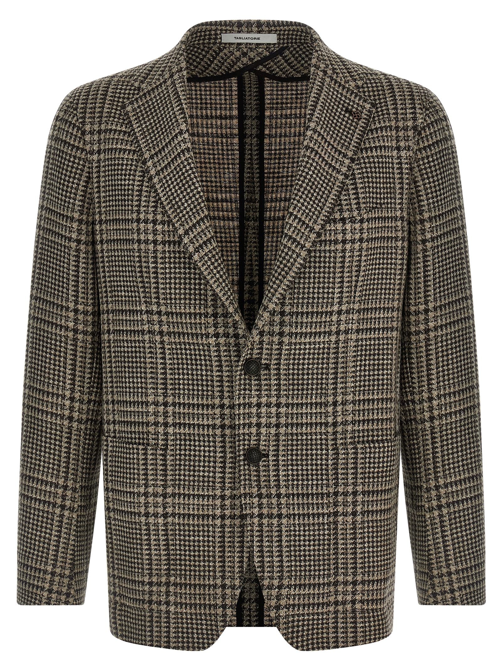 Tagliatore Brown Virgin Wool Blazer