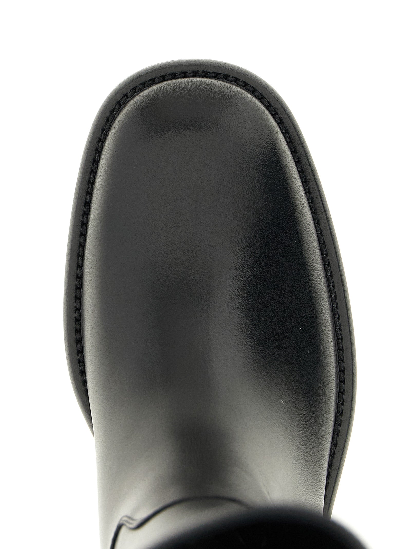 Burberry Black Calfskin Over The Knee