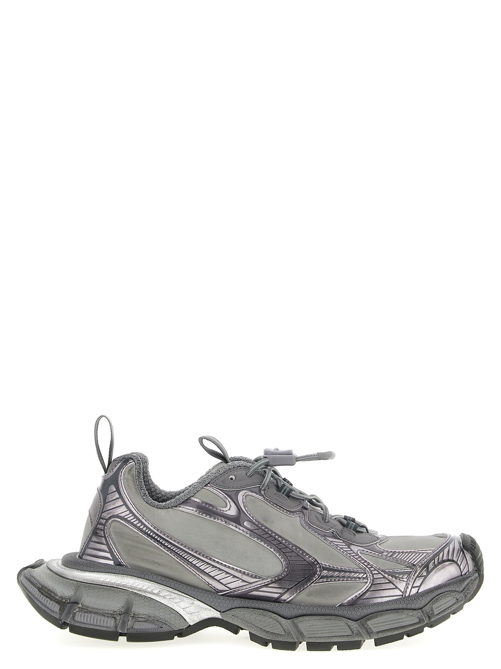 Balenciaga Gray Polyester Athletic Sneakers