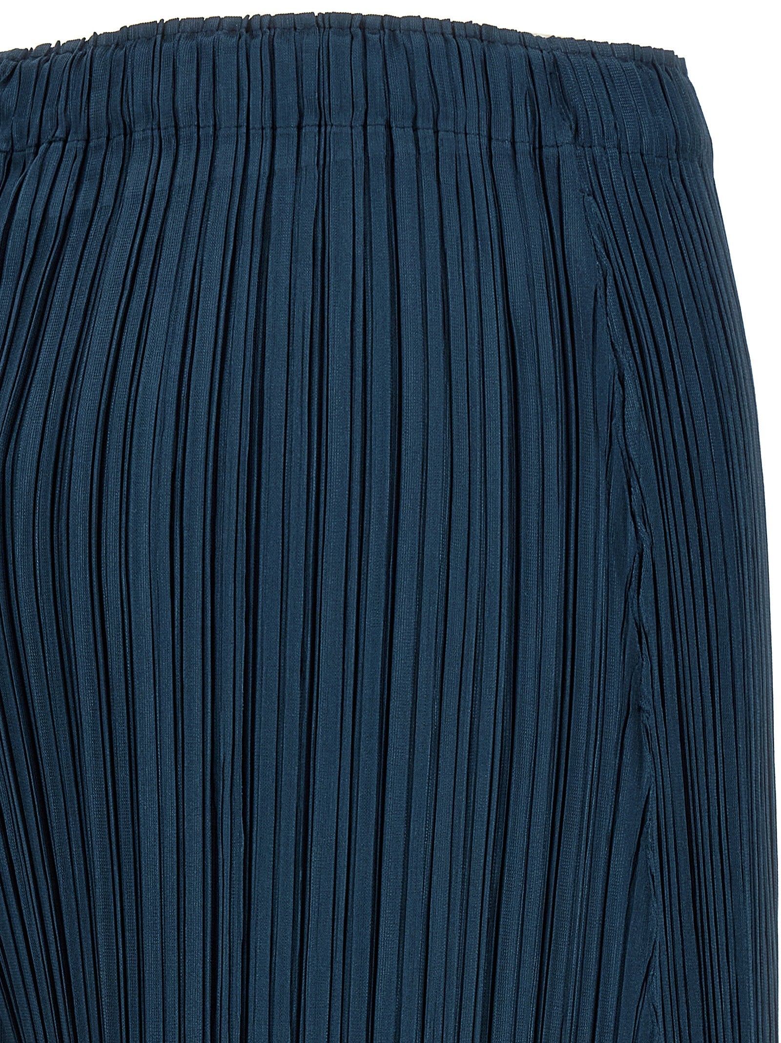 PLEATS PLEASE ISSEY MIYAKE Blue Polyester Casual Pants