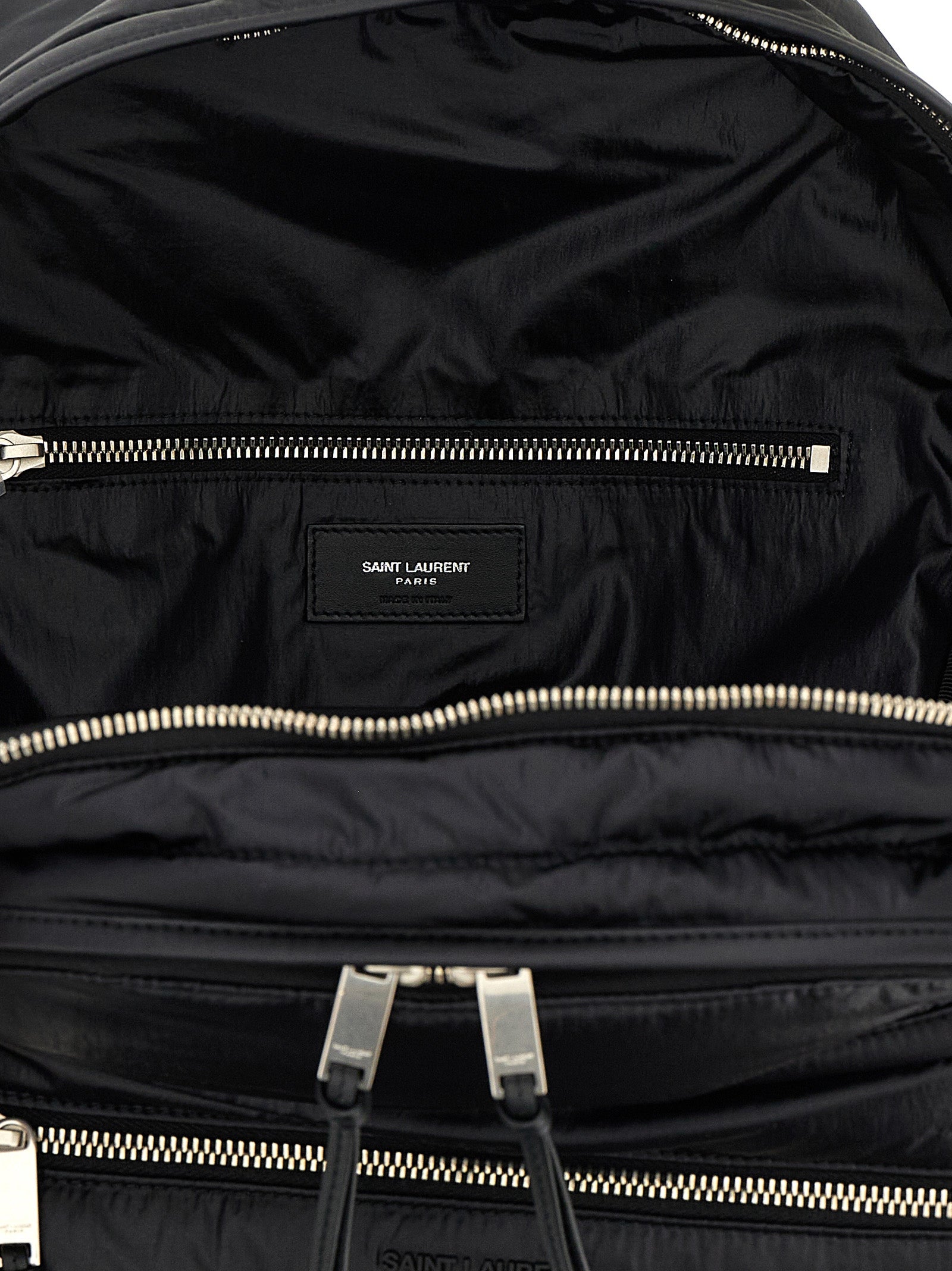 Saint Laurent Black Calfskin Backpack