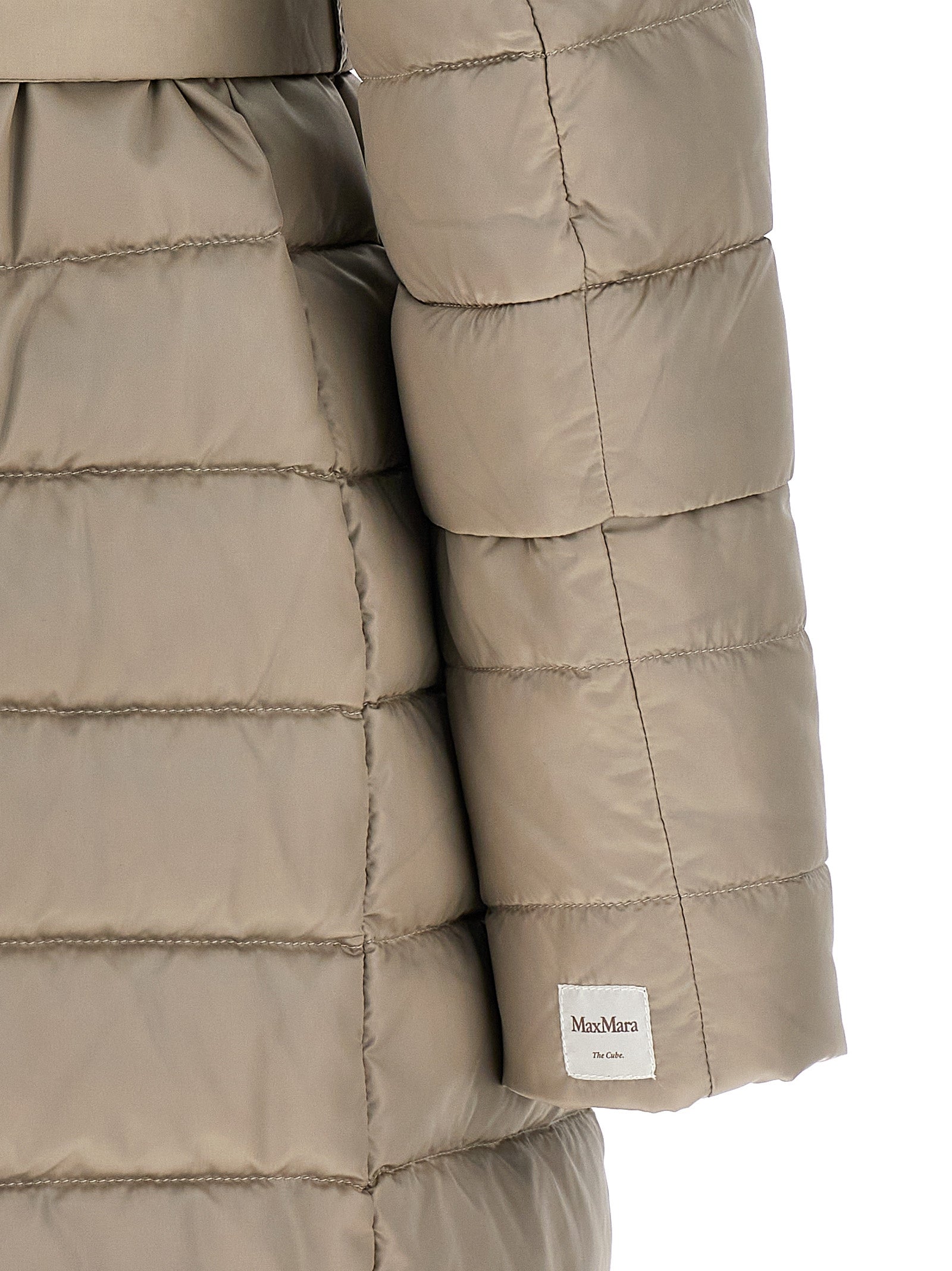 Max Mara Beige Polyamide Full-Length Jacket