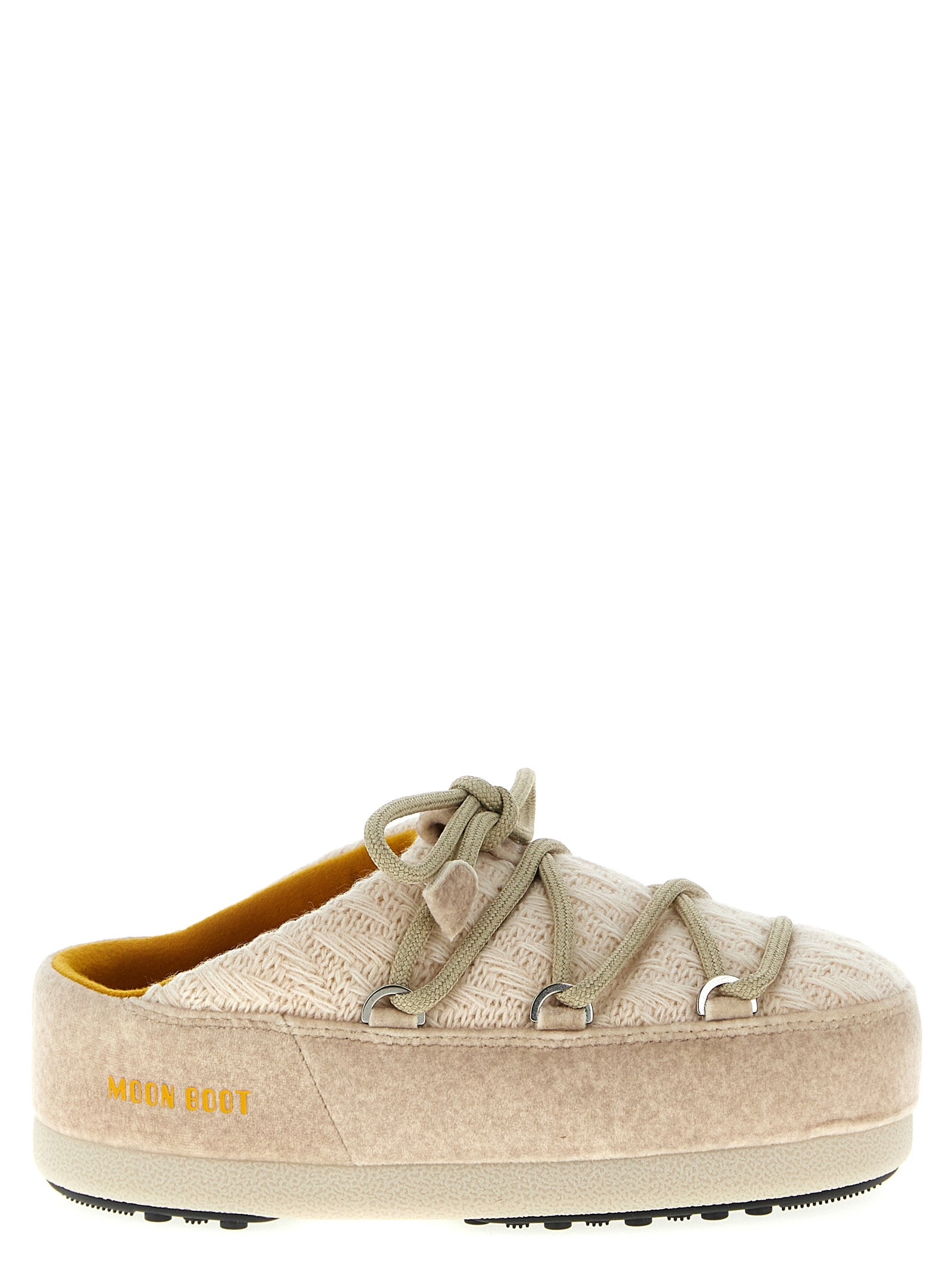 Moon Boot Beige Polyester Flat Boots