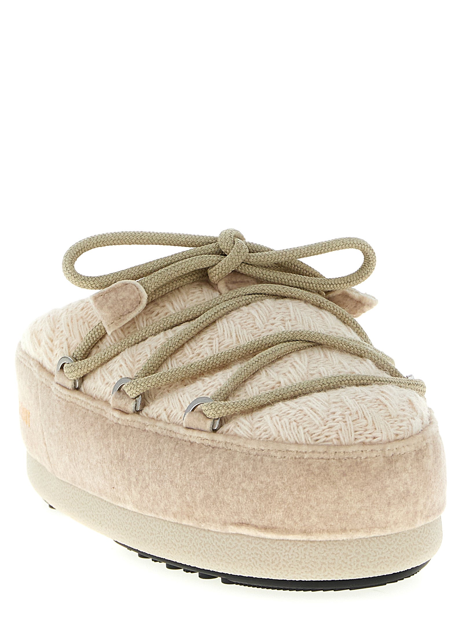 Moon Boot Beige Polyester Flat Boots