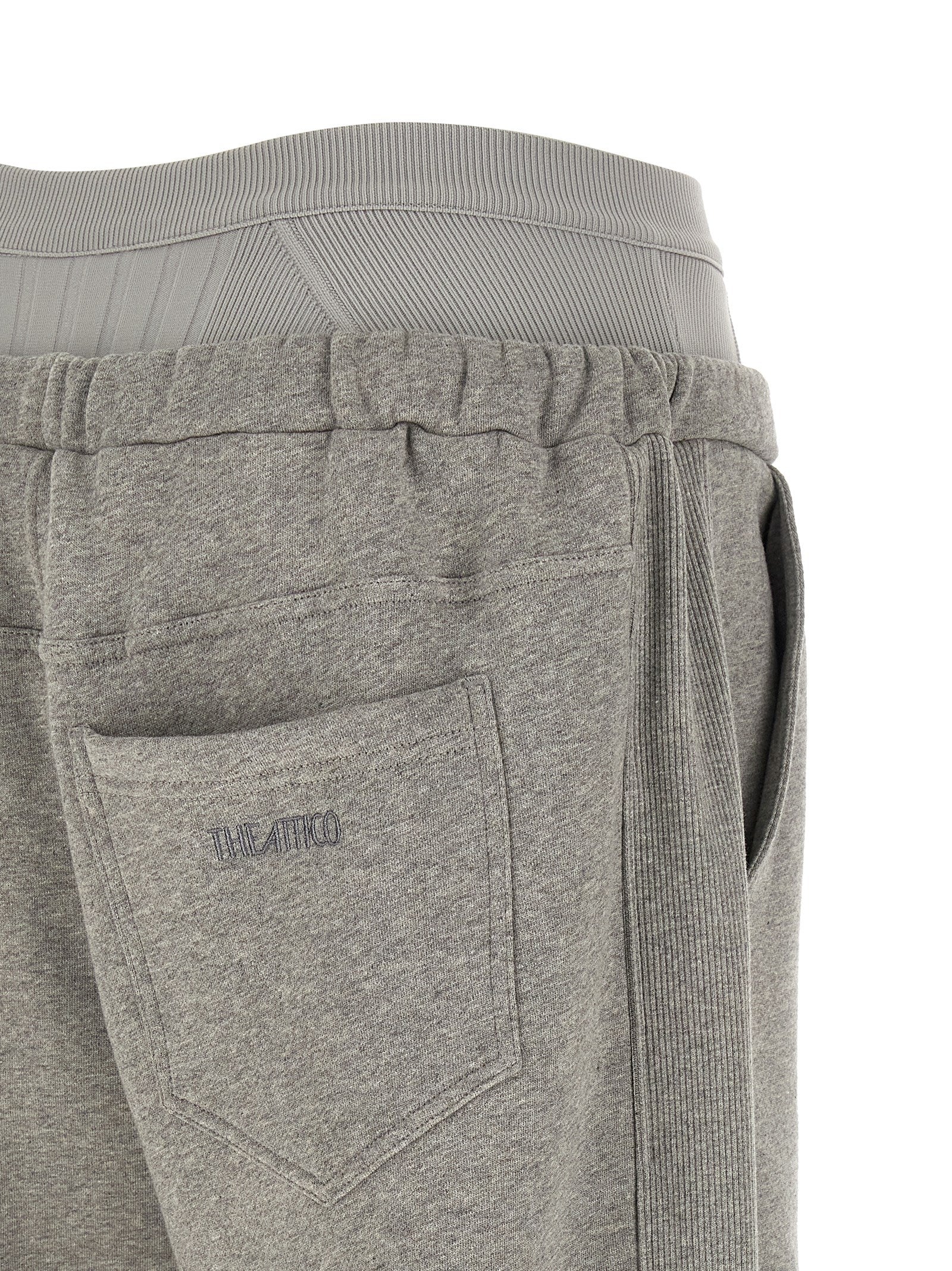 The Attico Gray Cotton Joggers (Workout Pants)