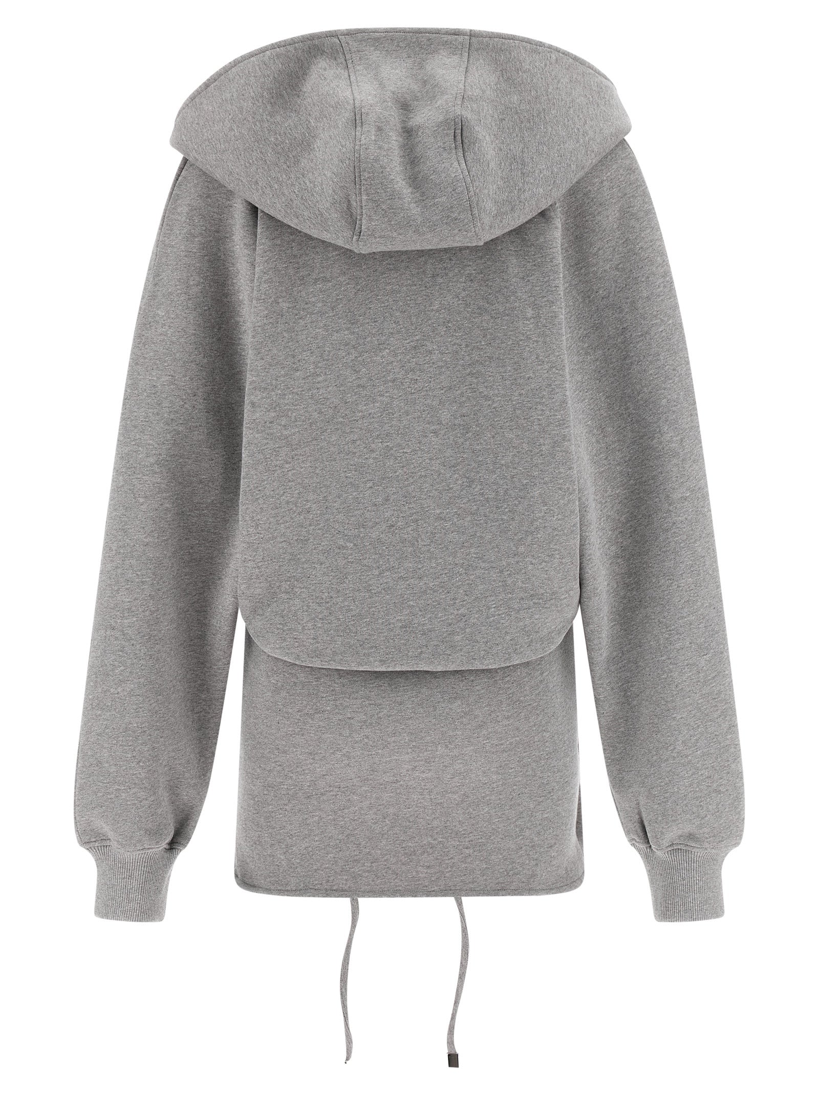 The Attico Gray Cotton Short Dress