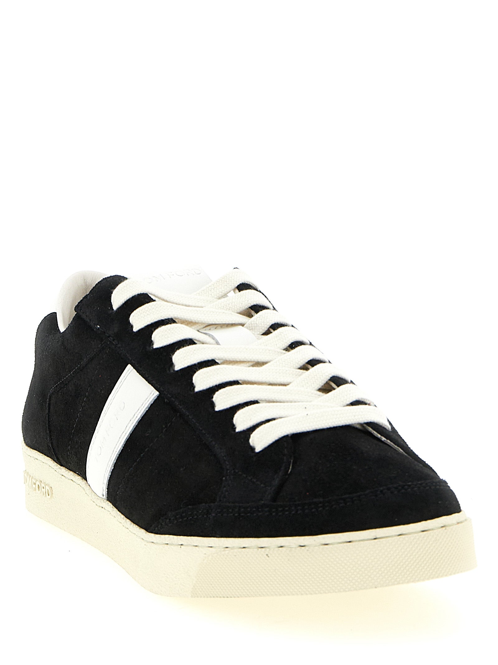 Tom Ford Bicolor Leather Low Top Sneakers