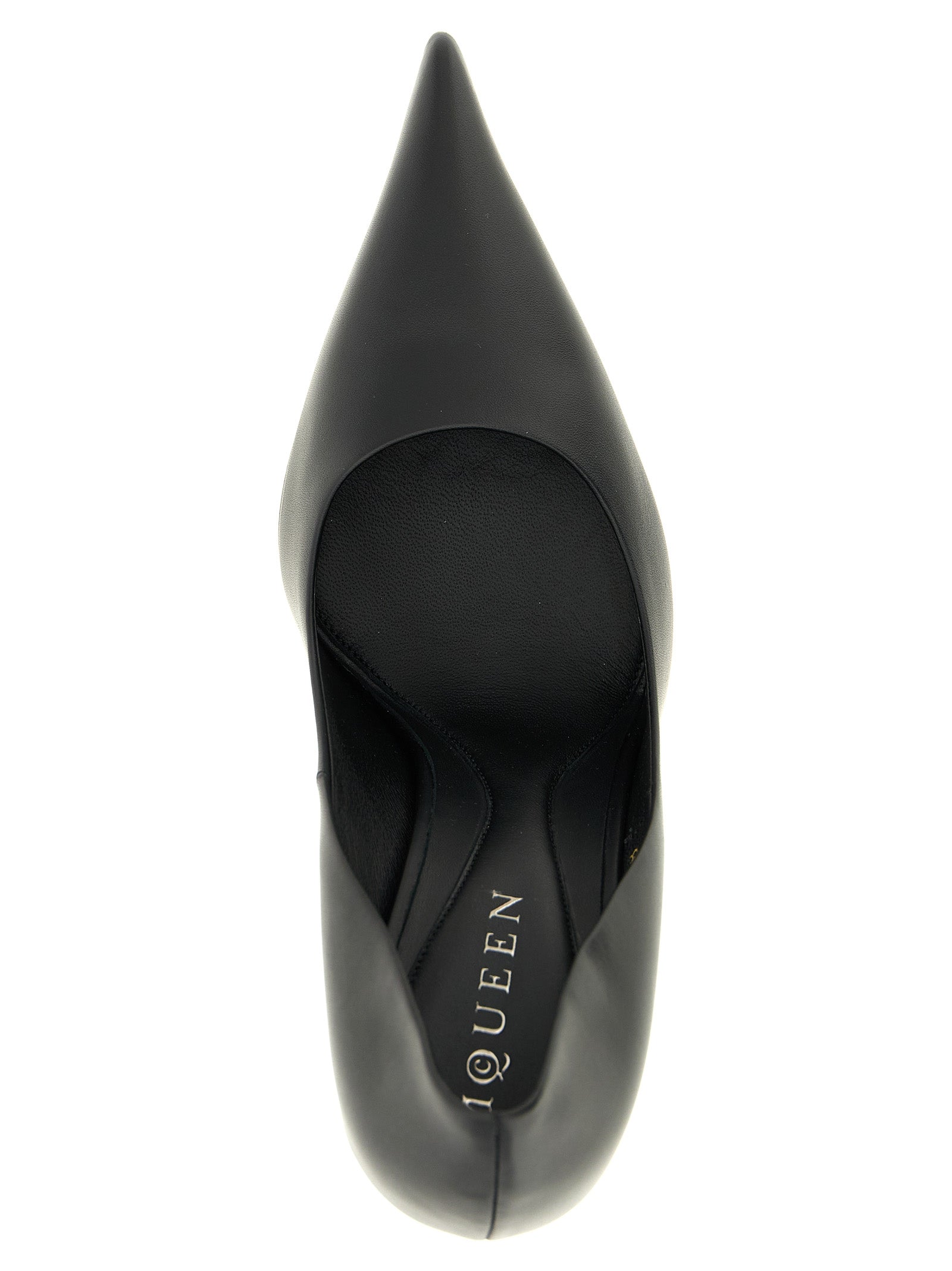 Alexander McQueen Black Calfskin High Heel Pumps