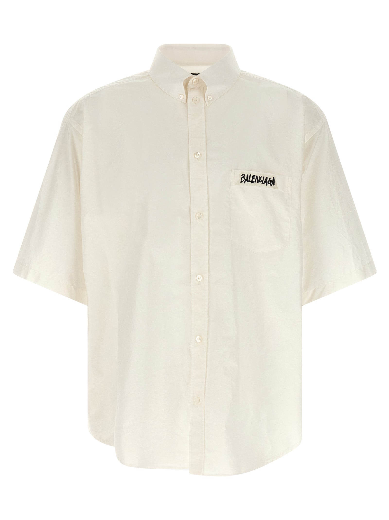 Balenciaga White Cotton Blouse