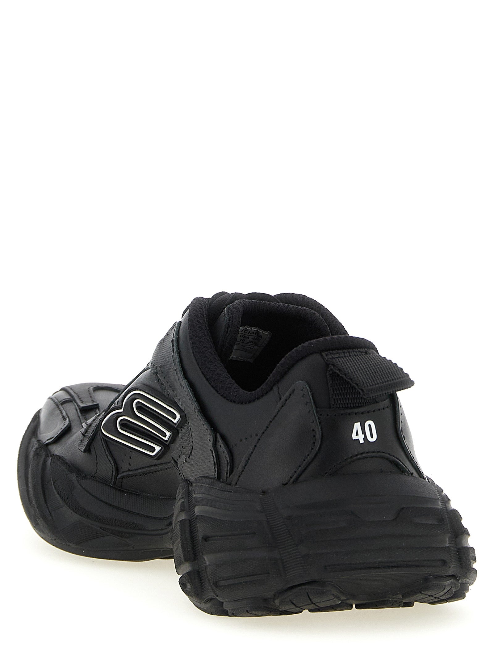 Balenciaga Black Calfskin Athletic Sneakers