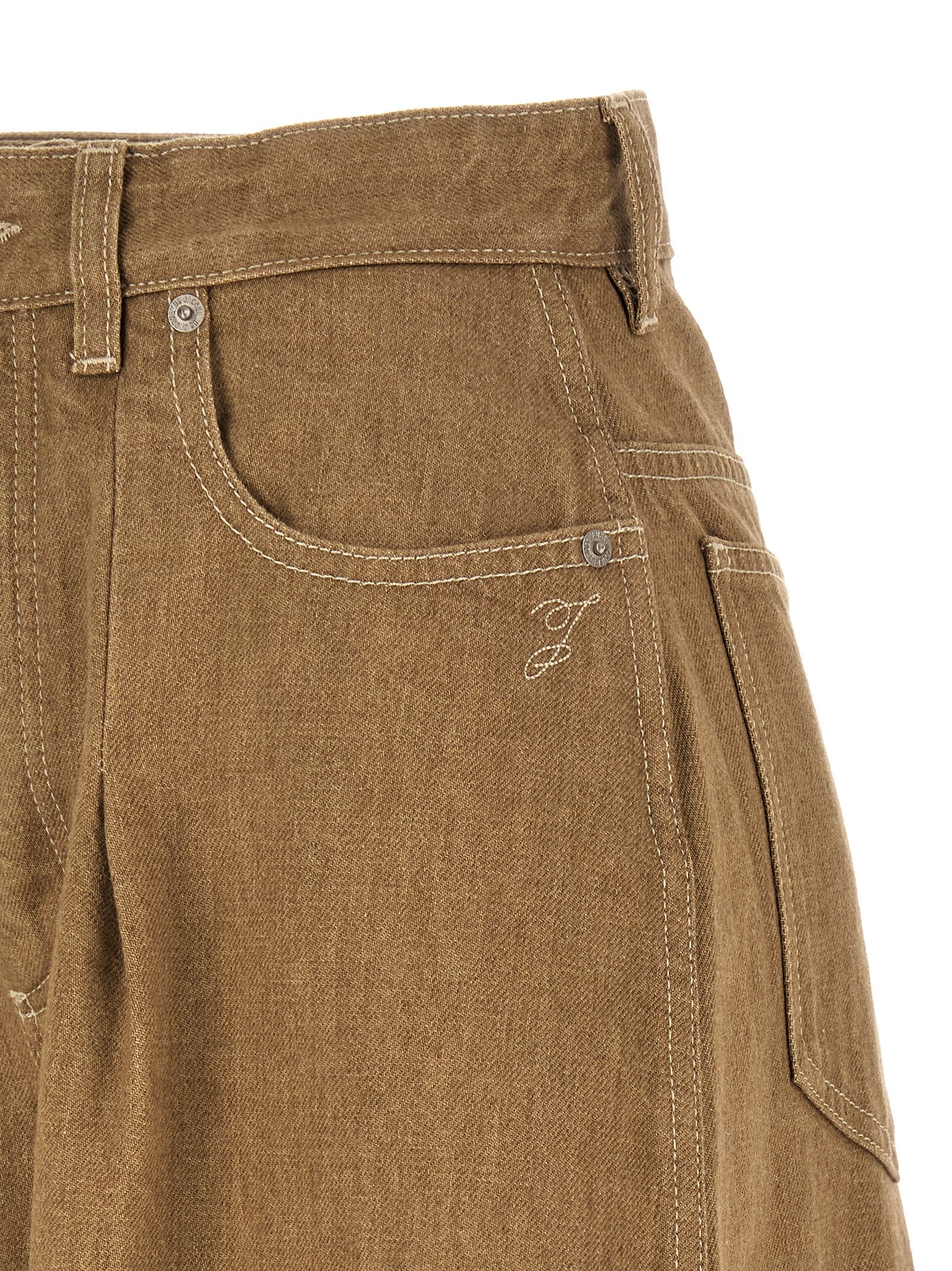 Jacquemus Beige Cotton Jeans Denim
