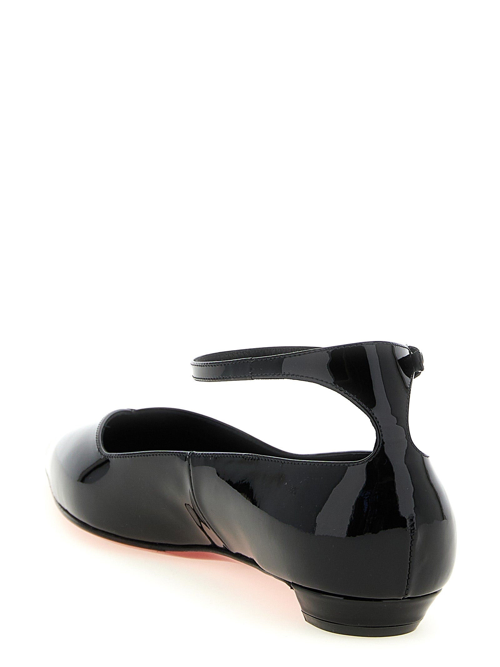 Christian Louboutin Black Calfskin Ballet Flats