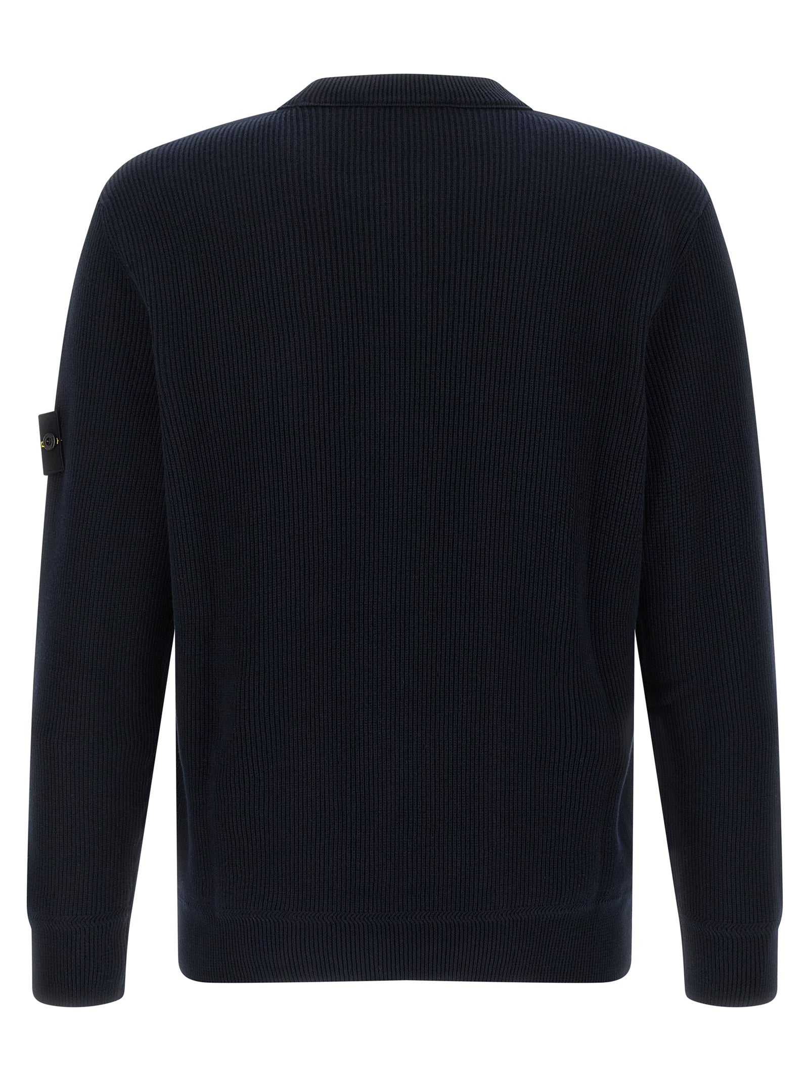 Stone Island Blue Cotton Cardigan