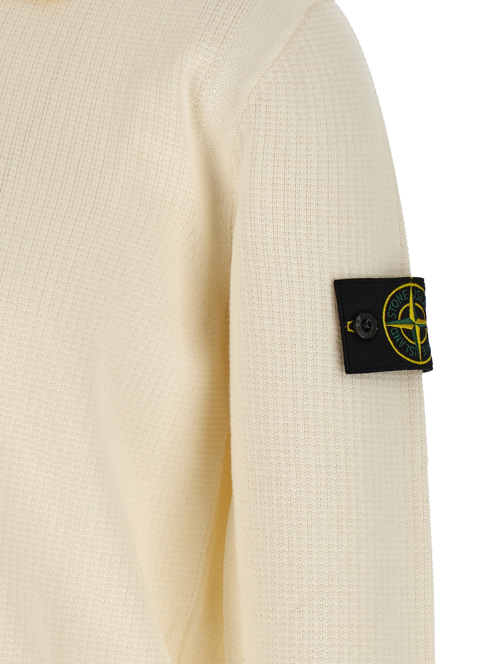 Stone Island Beige Cotton Polo Shirt