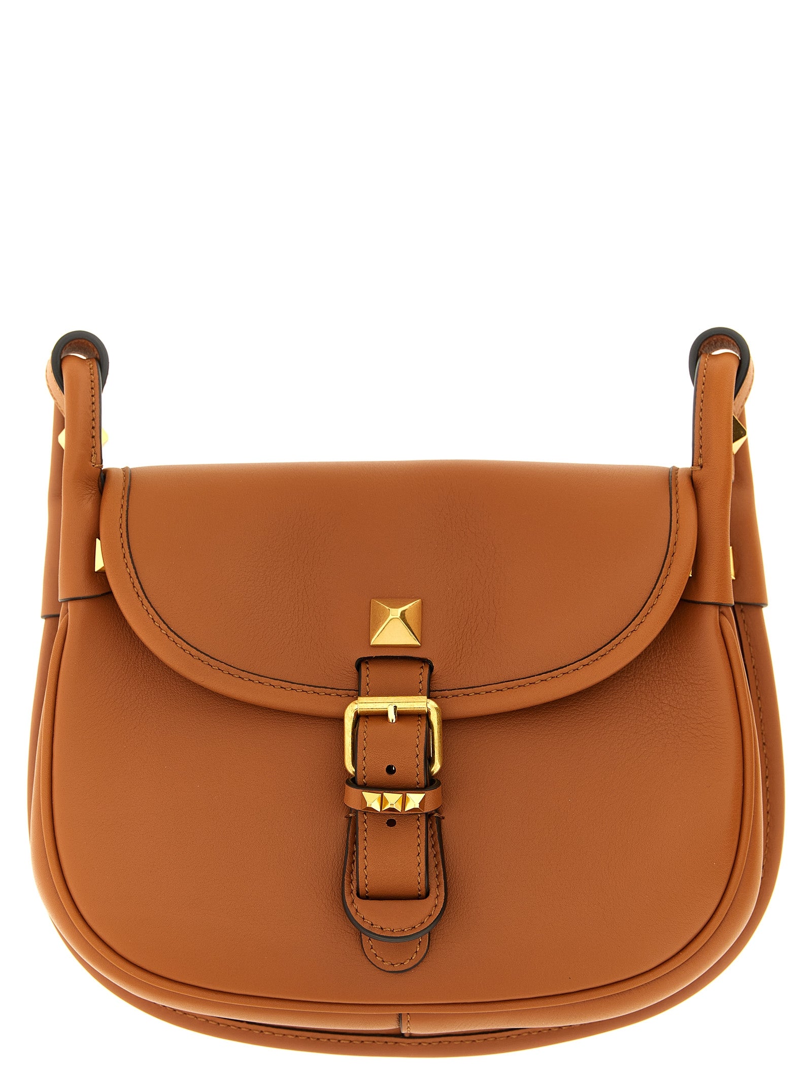 Valentino Garavani Brown Calfskin Shoulder Bag