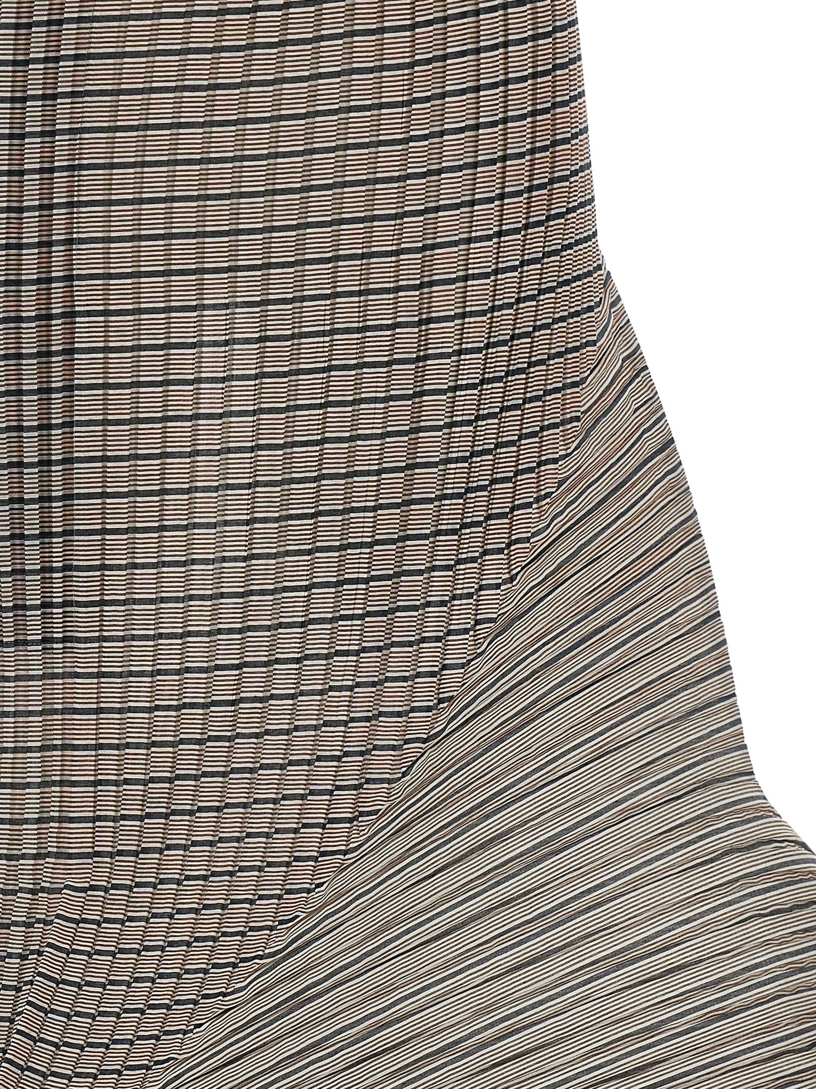 Issey Miyake Brown Polyester Mini Skirt