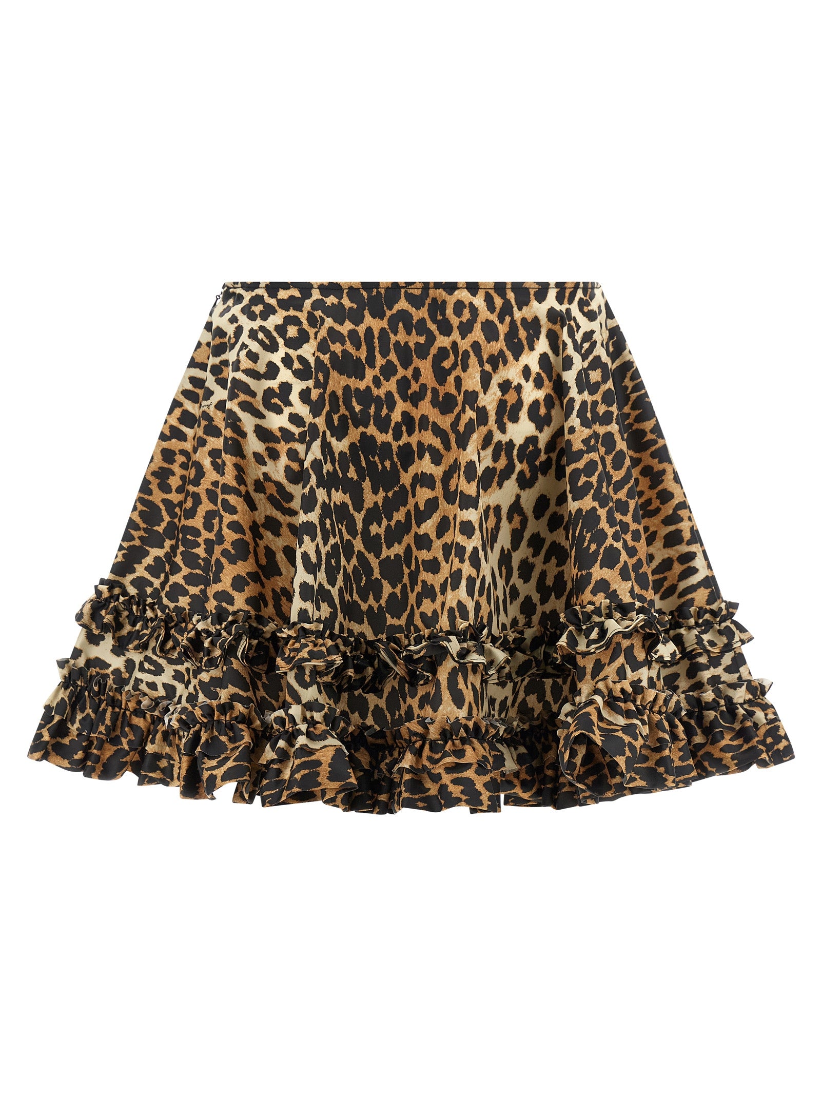 Ganni Brown Recycled Polyamide Long Skirt