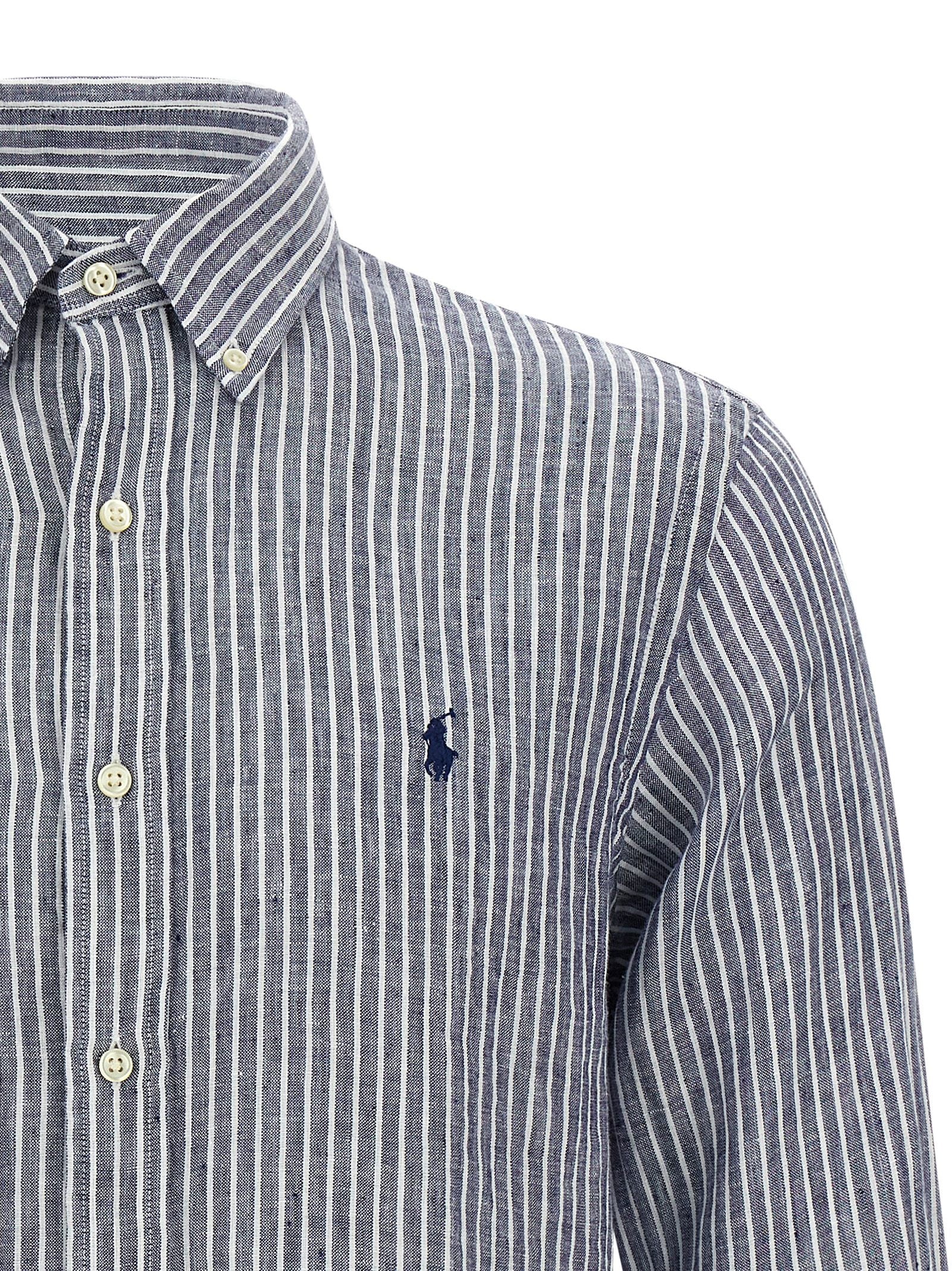 Polo Ralph Lauren Blue Linen Blouse