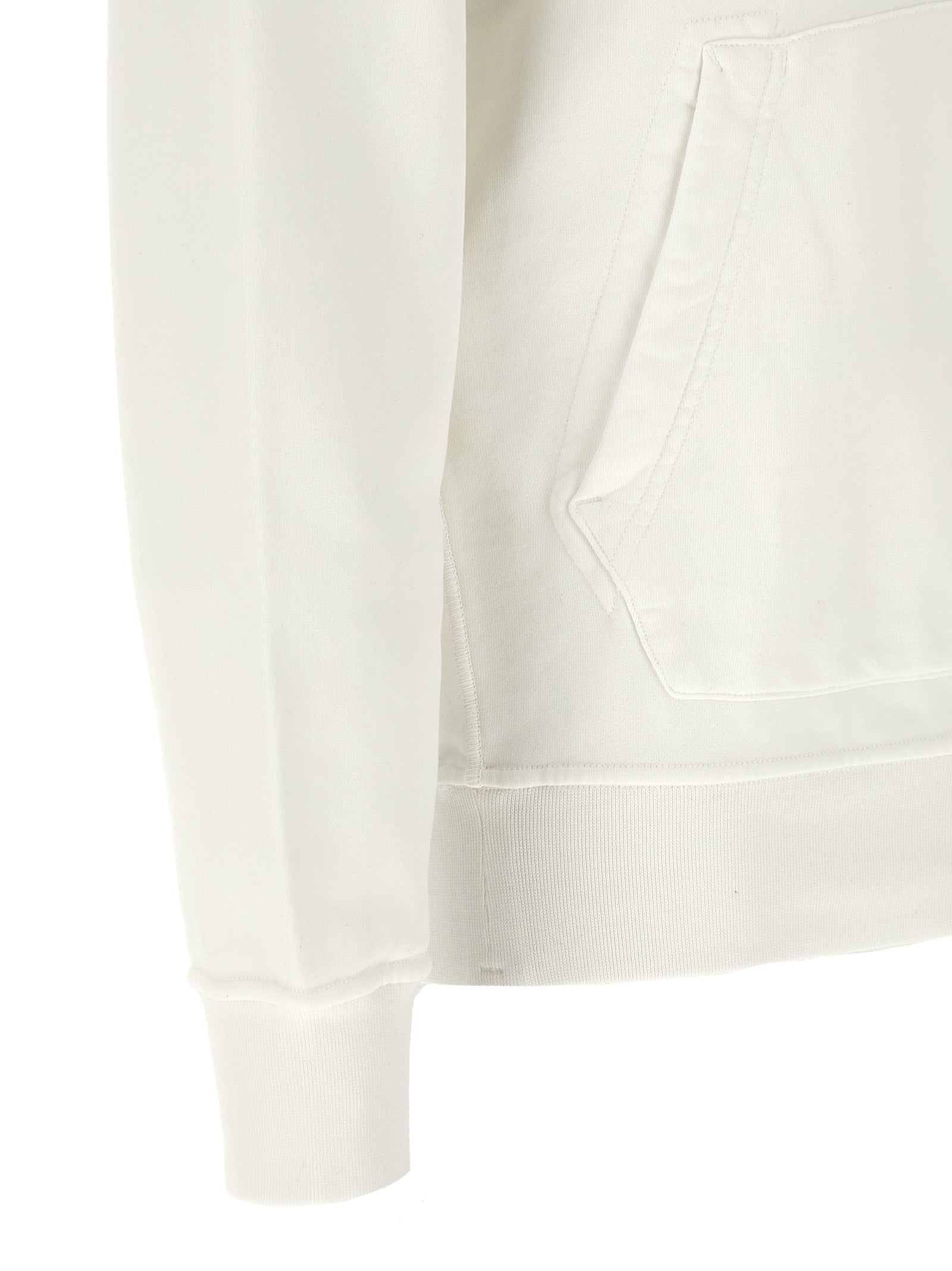 Stone Island White Cotton Sweatshirt