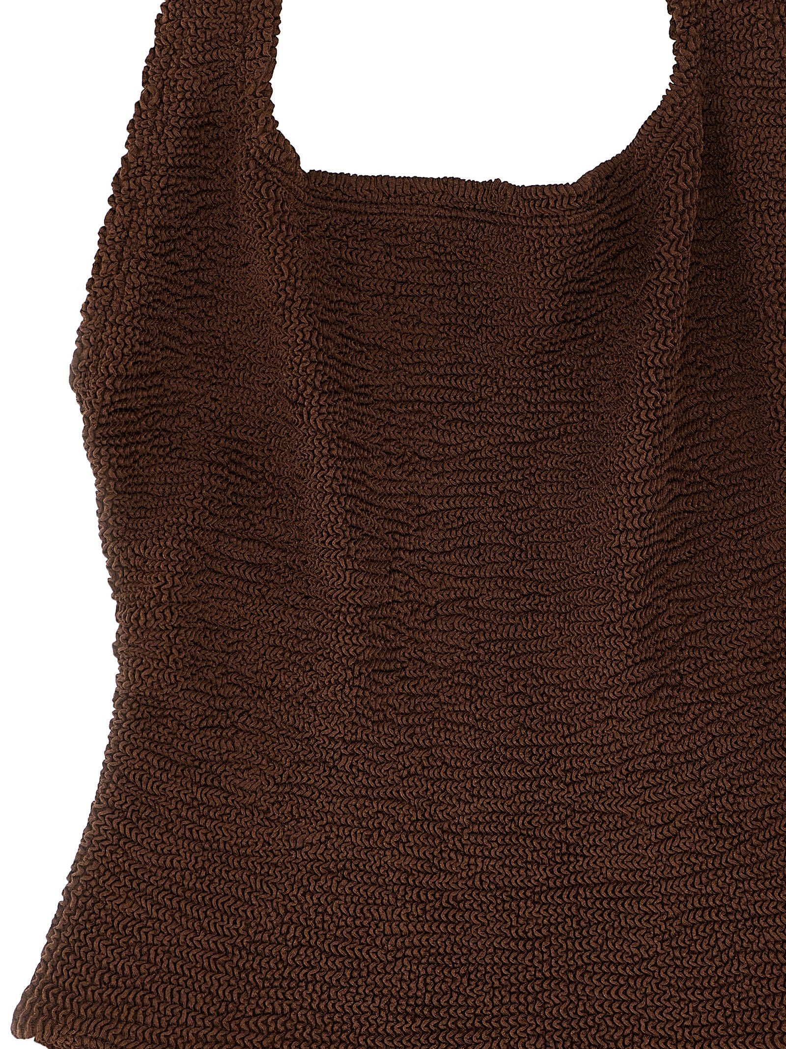Hunza G Brown Polyamide One-Piece Swimsuit