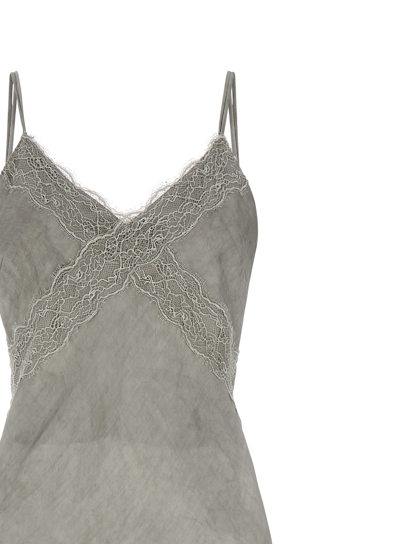 The Andamane Gray Viscose Long Dress