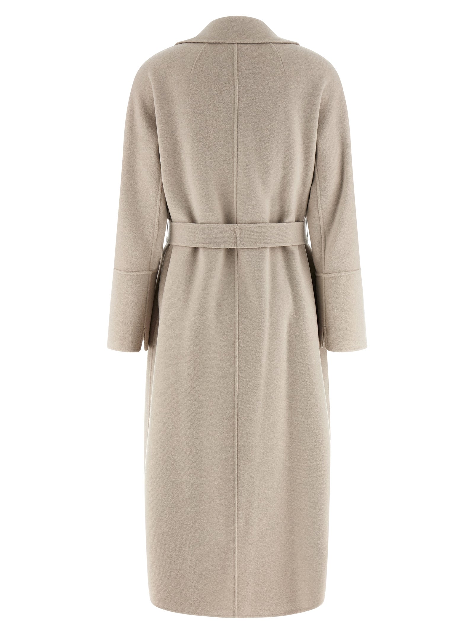 S Max Mara Beige Virgin Wool Coat