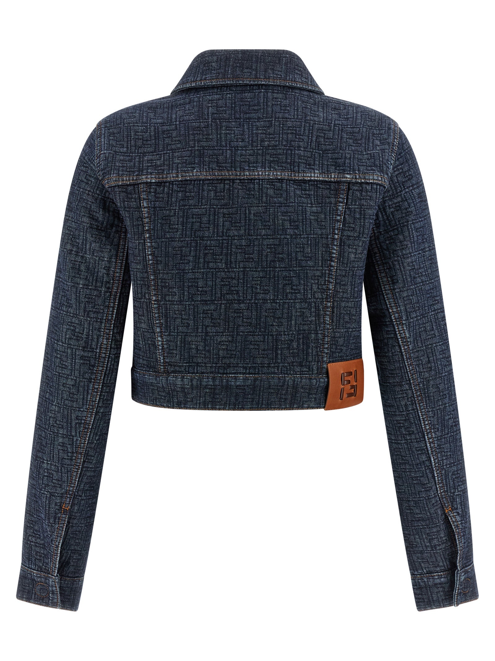 Fendi Blue Cotton Denim Jacket