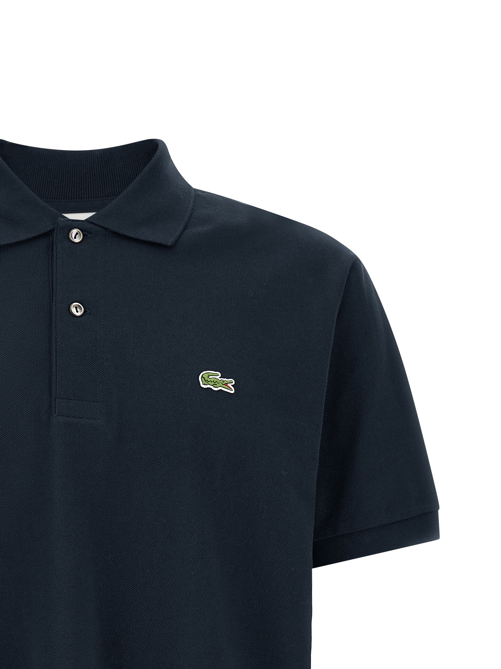 Lacoste Blue Cotton Polo Shirt