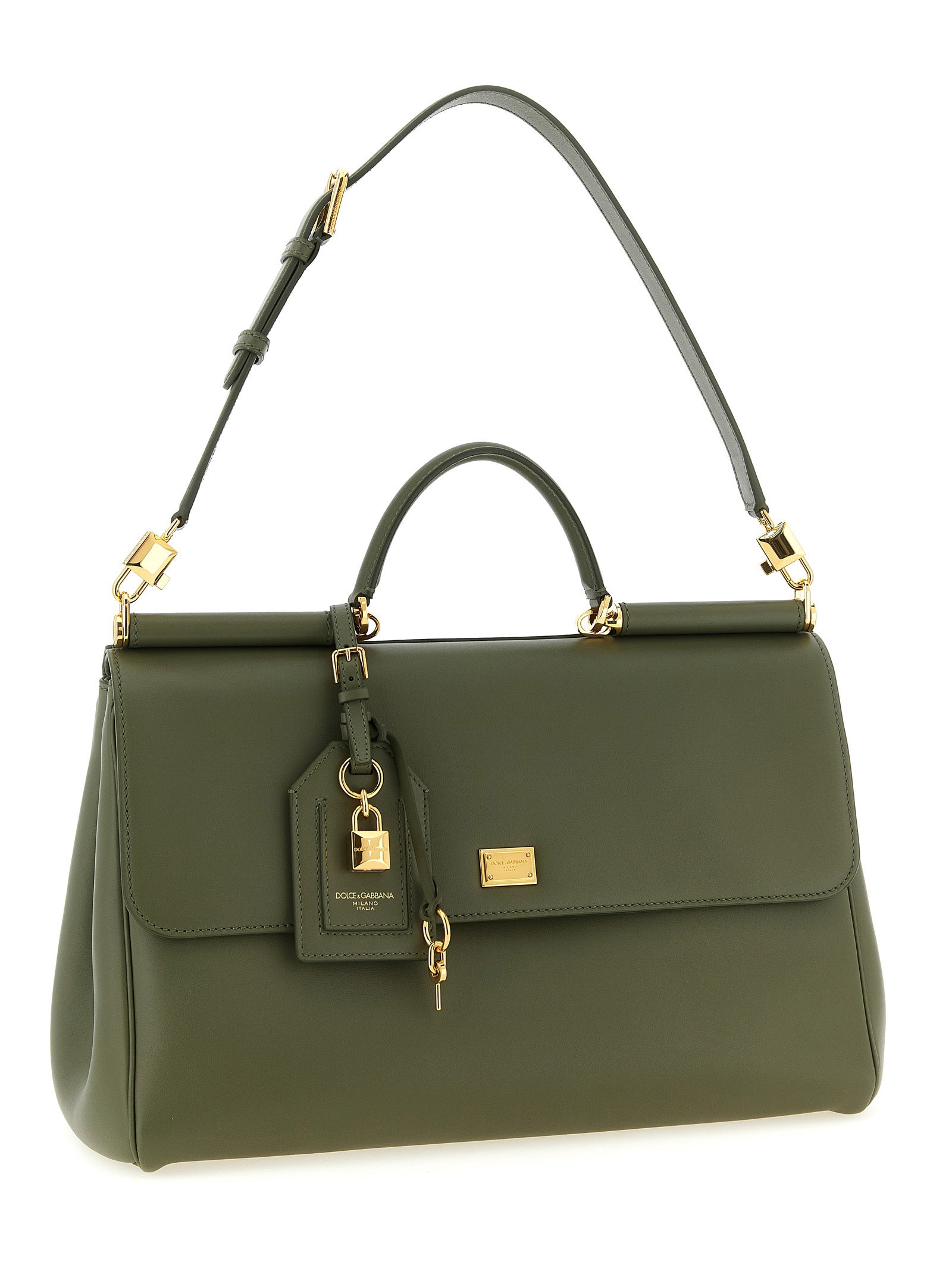 Dolce & Gabbana Bicolor Calfskin Handbag