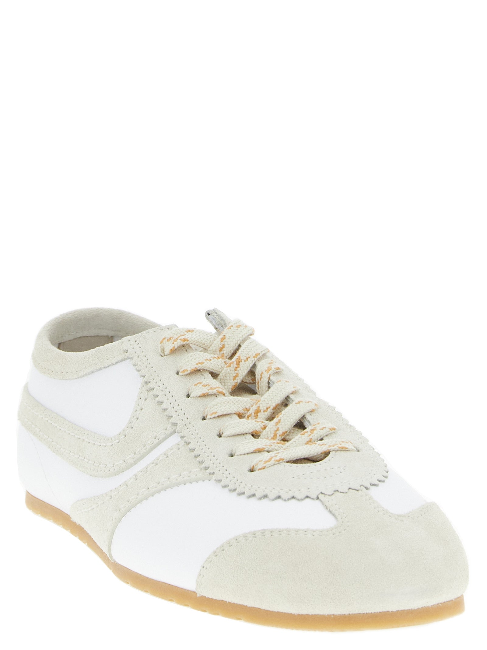 Dries Van Noten Beige Cowhide Low Top Sneakers