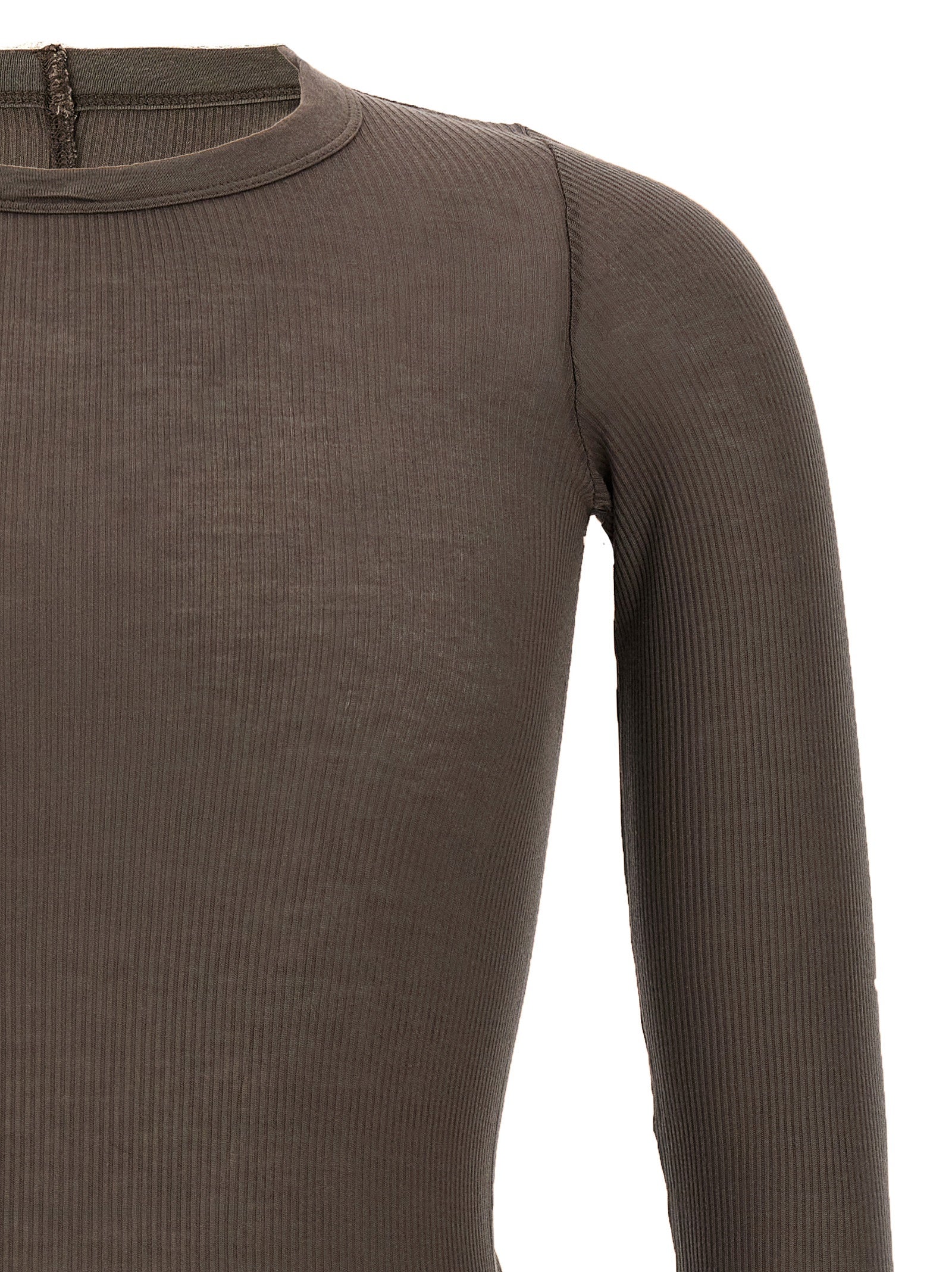 Rick Owens Gray Viscose T-Shirt