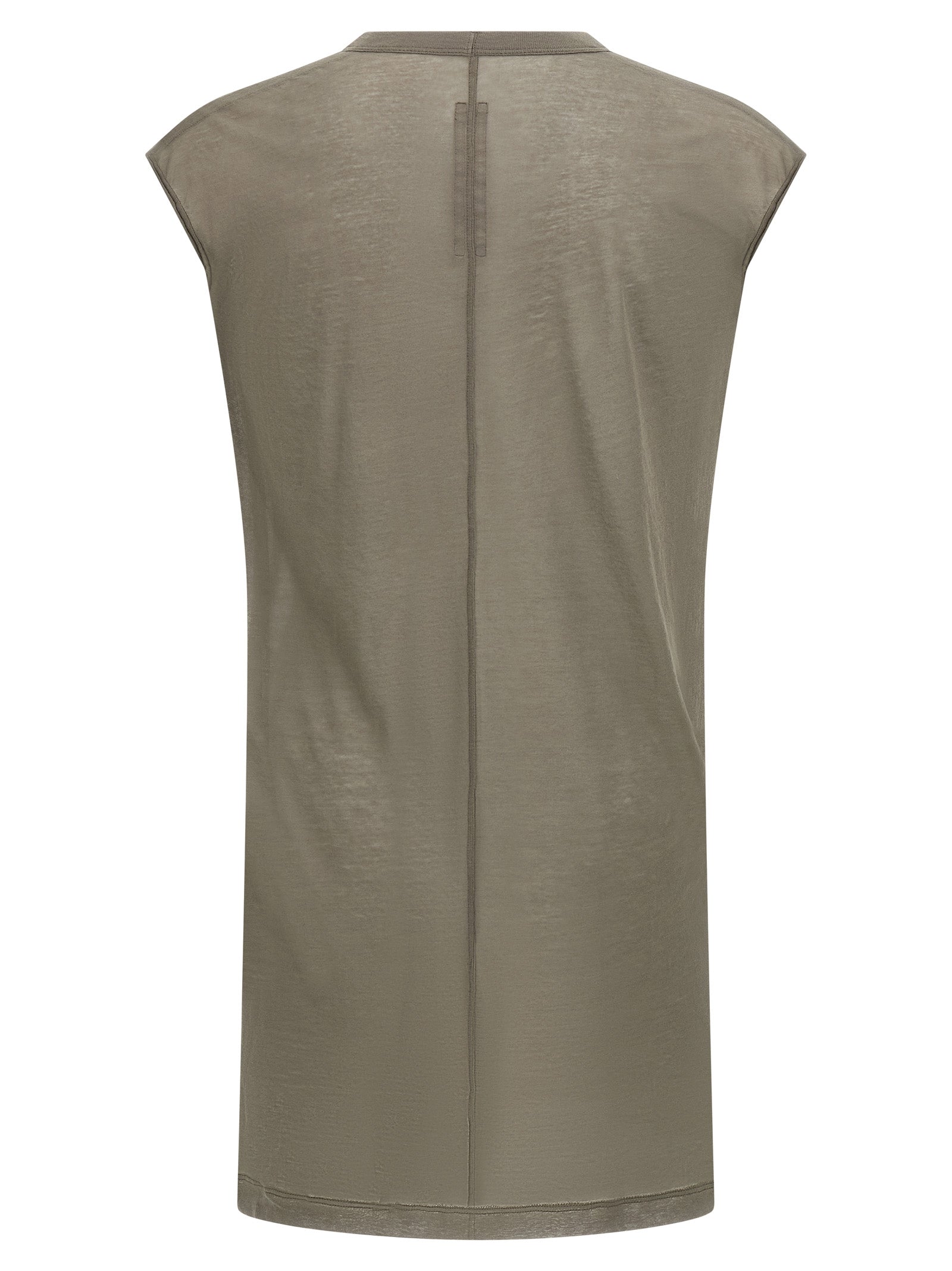 Rick Owens Gray Cotton T-Shirt