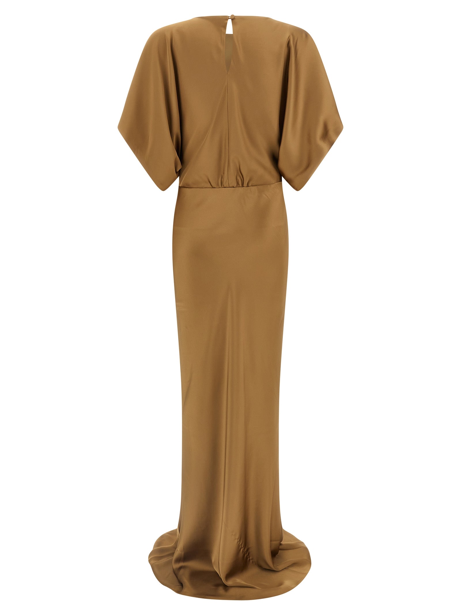 Norma Kamali Beige Polyester Long Dress