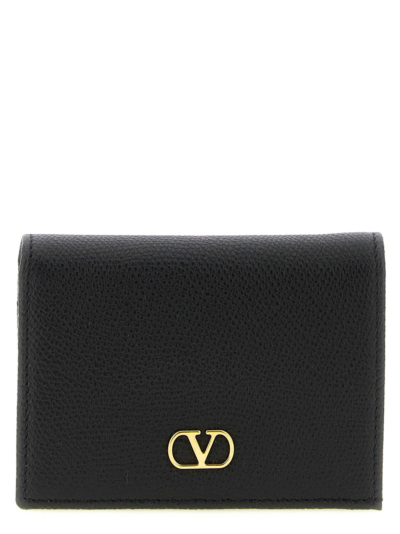 Valentino Garavani Black Calfskin Cardholder