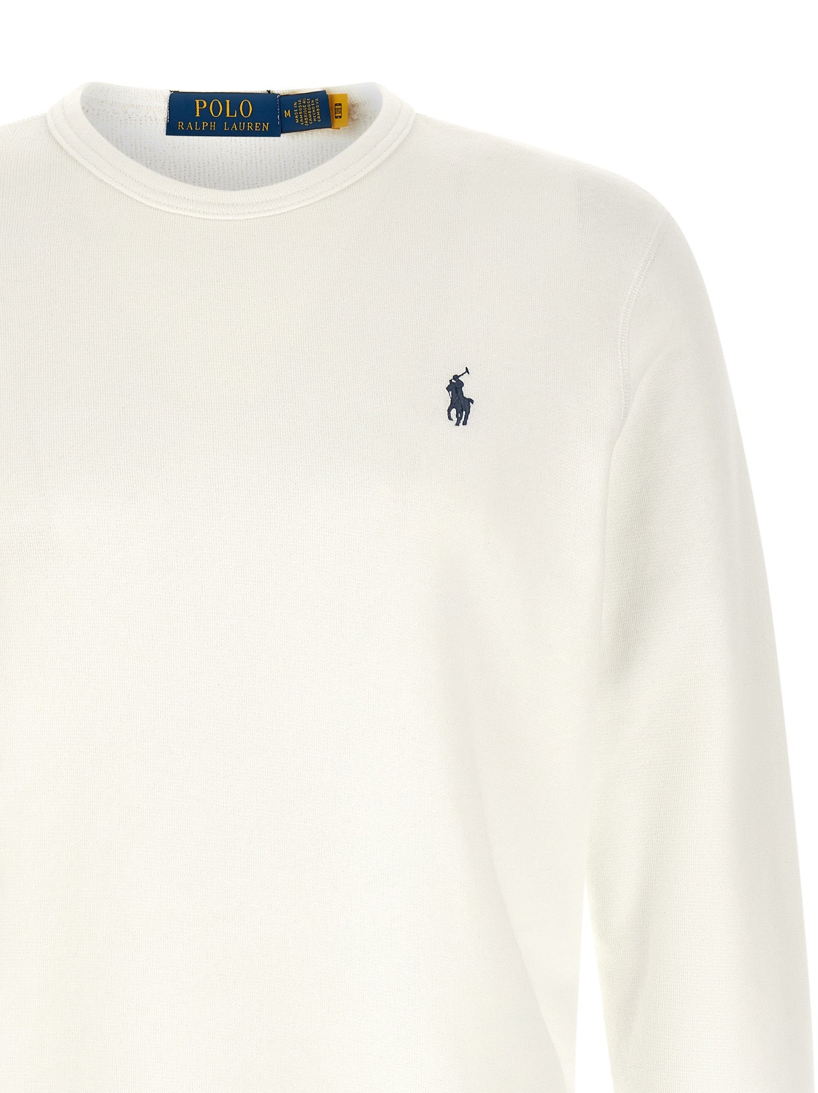 Polo Ralph Lauren White Cotton Sweatshirt