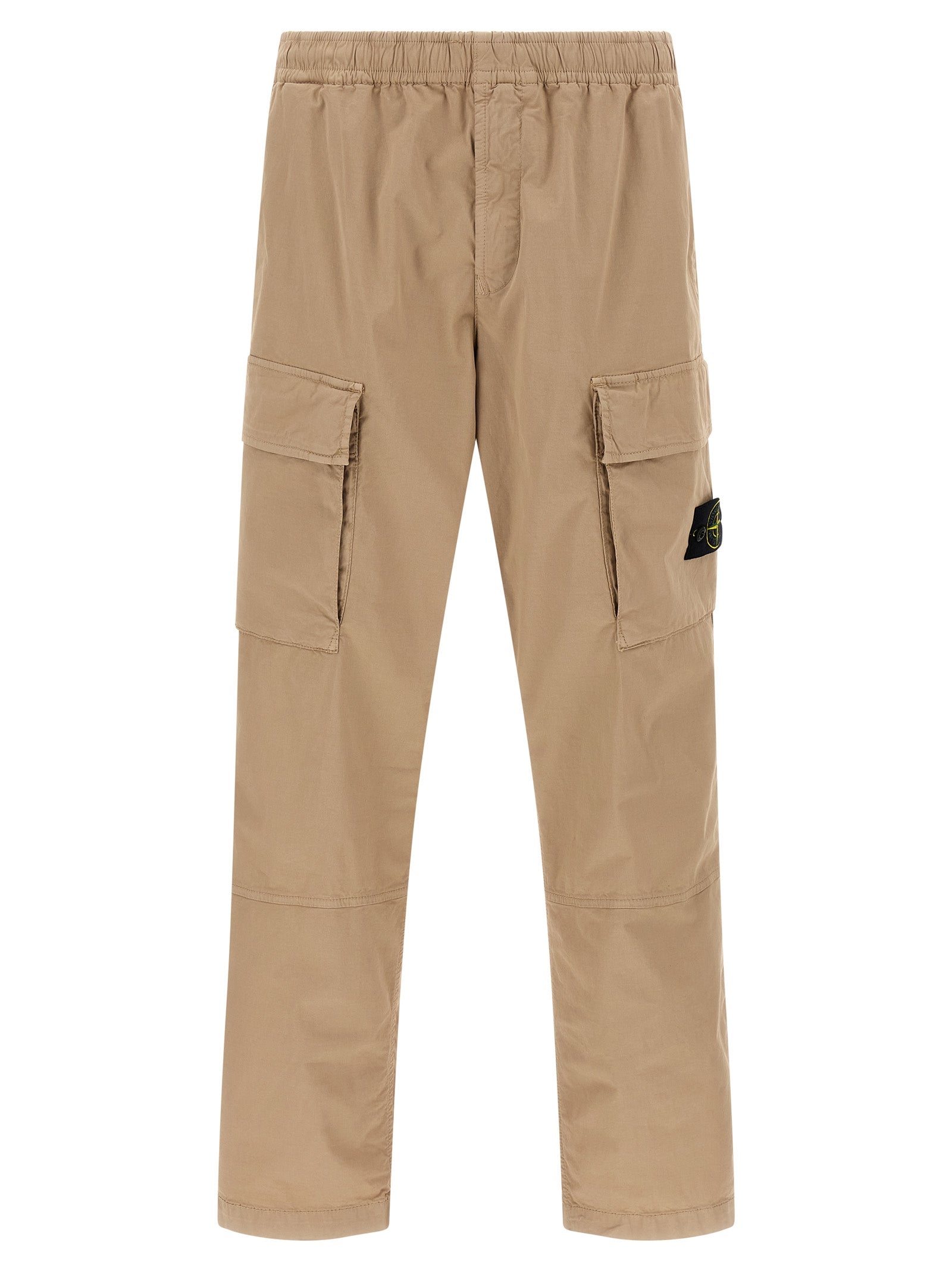 Stone Island Beige Cotton Cargo Pants
