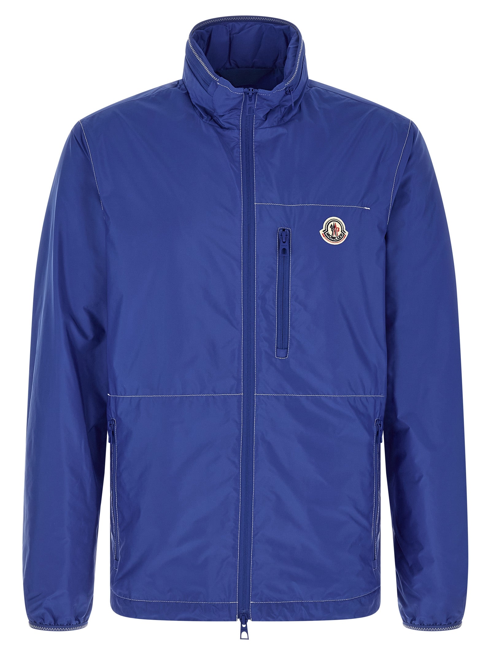 Moncler Blue Polyamide Shell Jacket