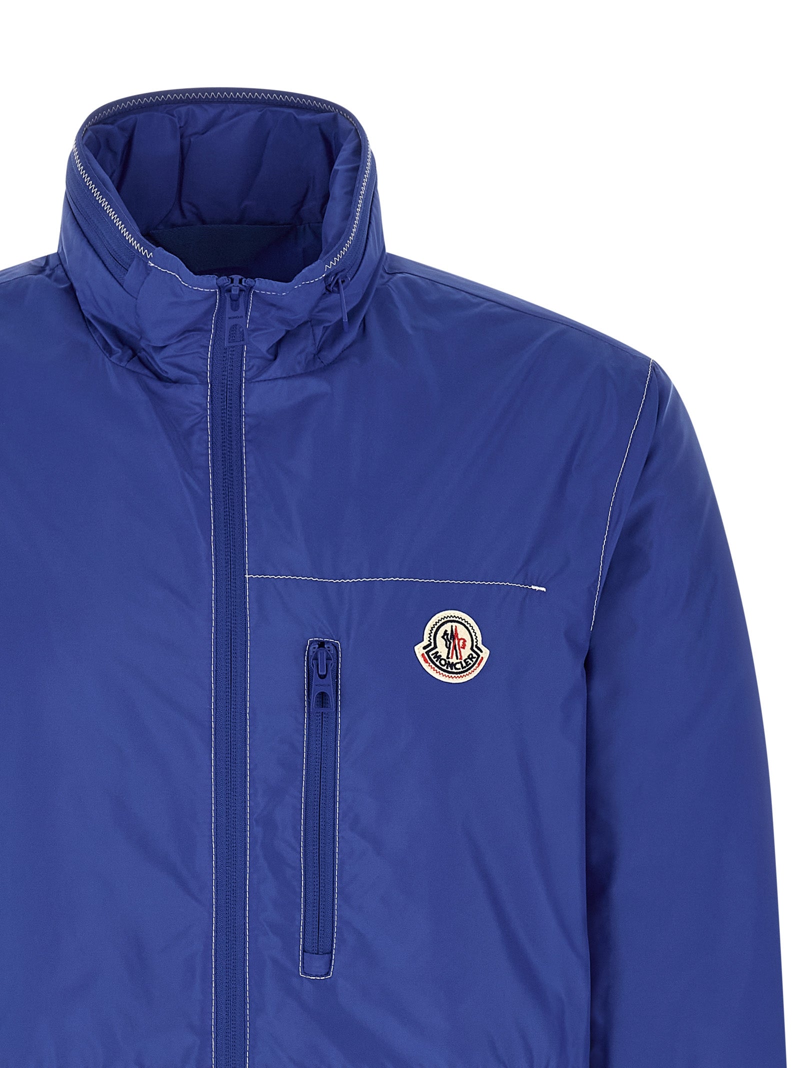 Moncler Blue Polyamide Shell Jacket
