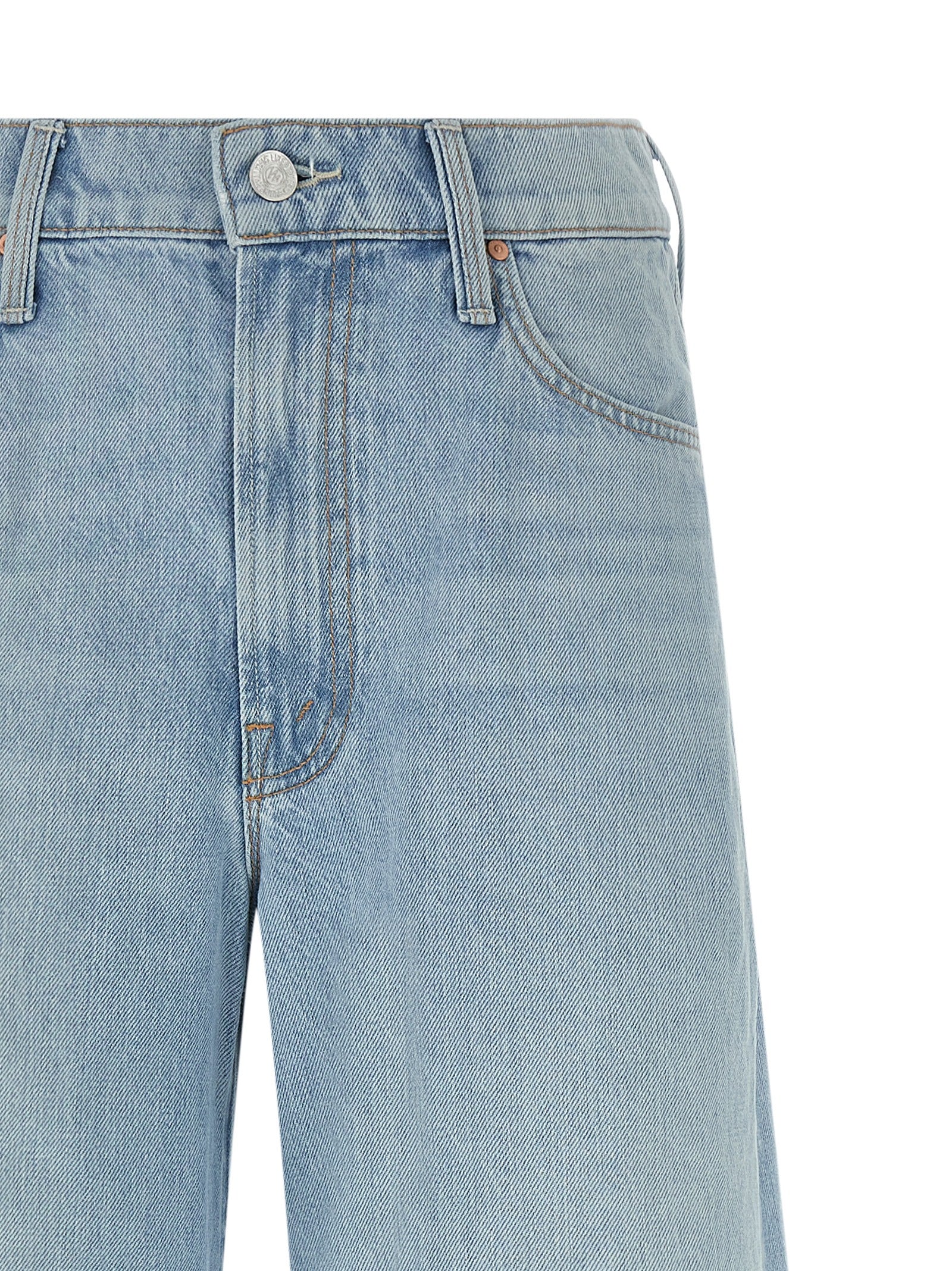 Mother Denim Blue Cotton Jeans Denim