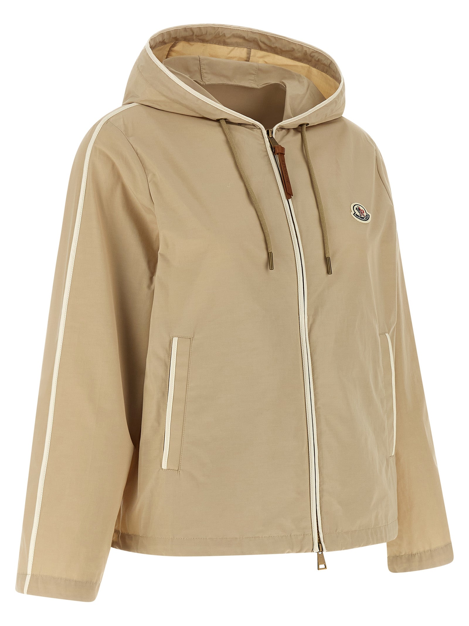 Moncler Beige Polyester Shell Jacket