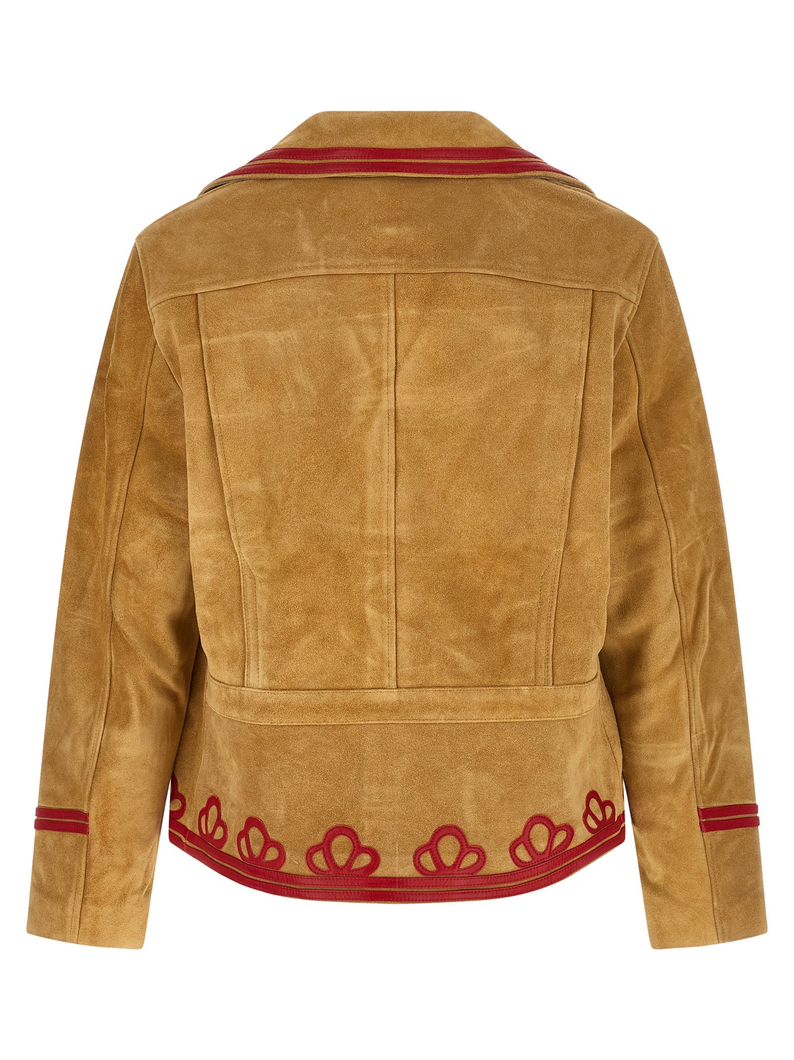 BODE Beige Cowhide Leather Jacket
