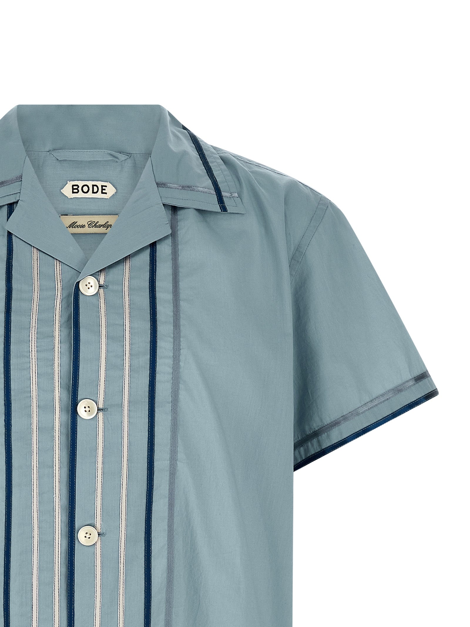 BODE Blue Cotton Blouse