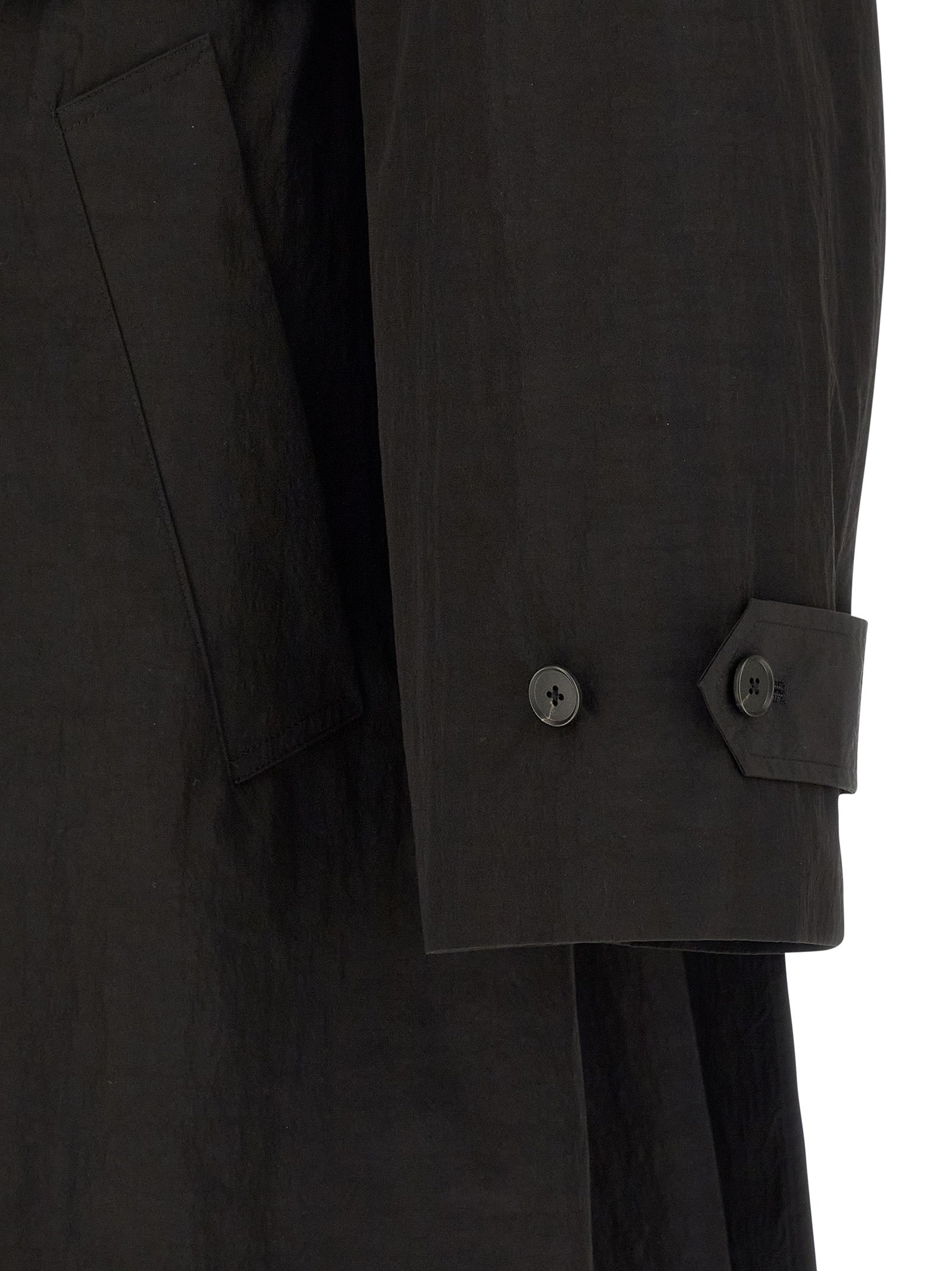 SSSTEIN Black Polyester Coat